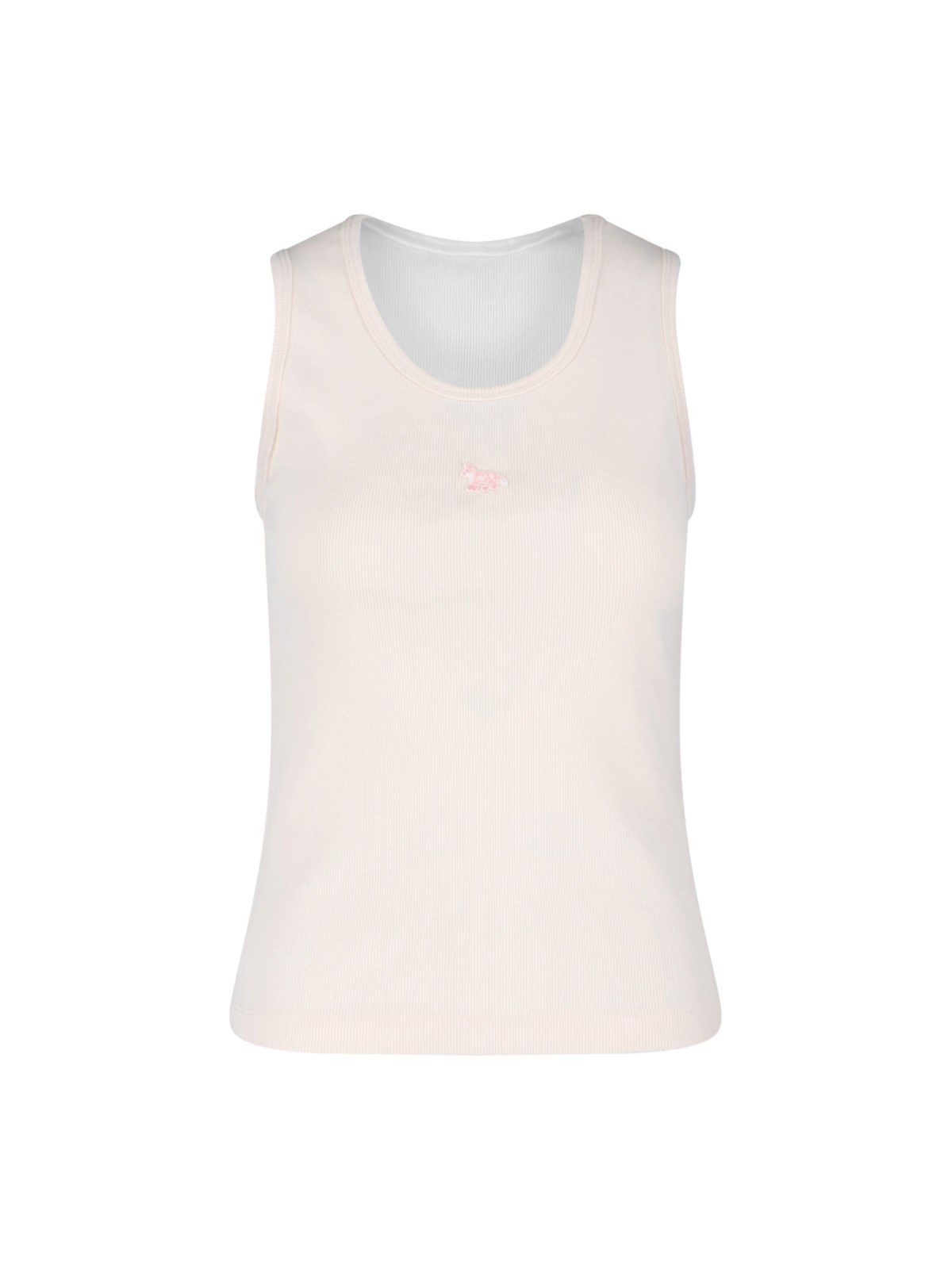 Maison Kitsuné Tank Top "baby Fox" In Animal Print