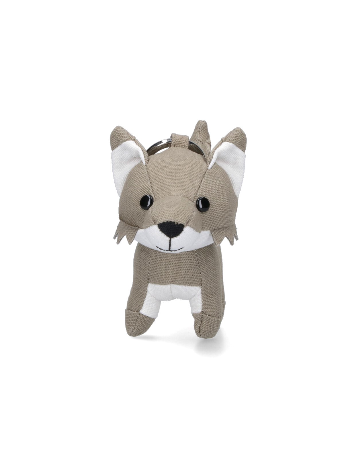 Maison Kitsuné "fox" Keyring In Gray