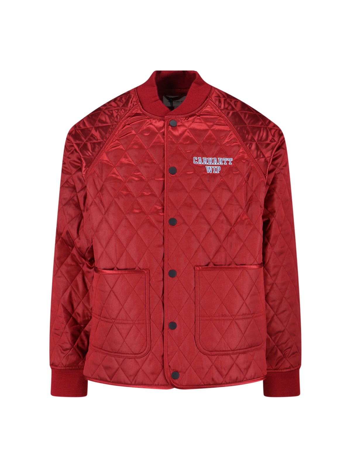 Carhartt Embroidered-logo Jacket In Red