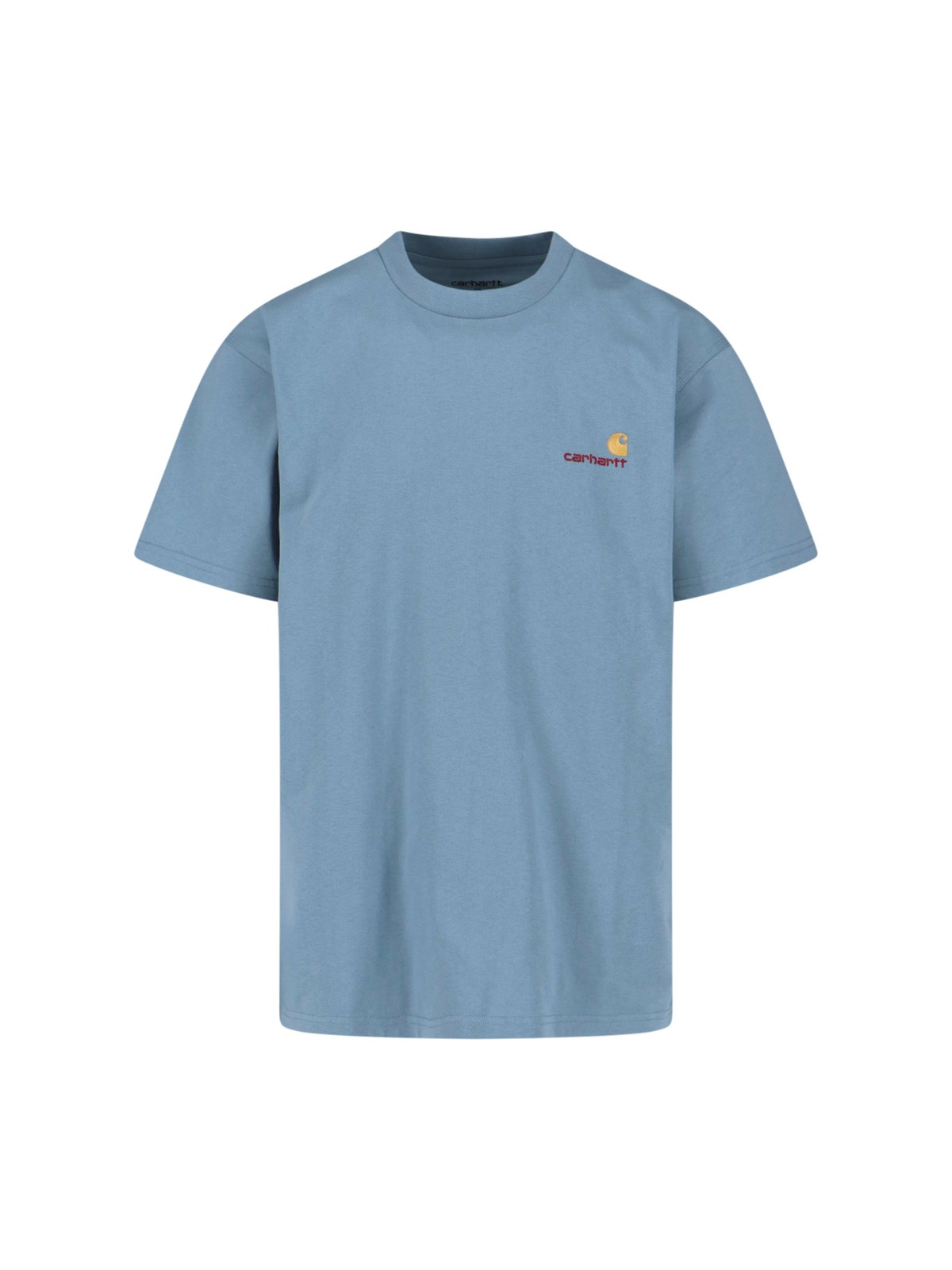 Carhartt American Script Crew Neck T-shirt In Blue