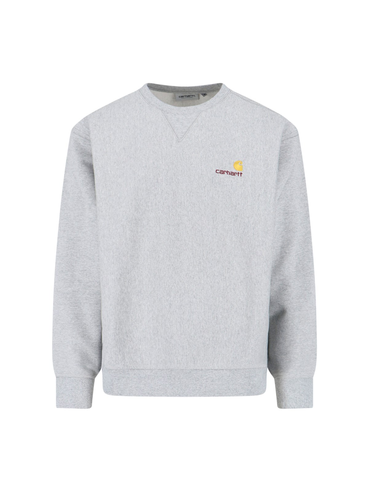 Carhartt 'american Script' Crew Neck Sweatshirt In Gray