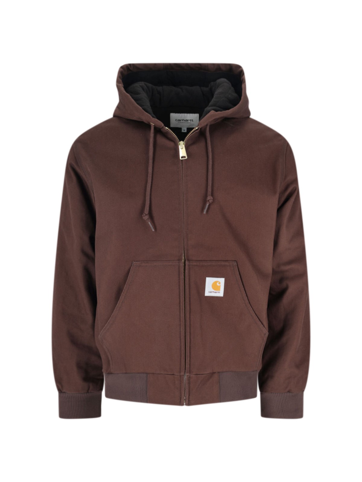 Carhartt Zip-up Hooded Jacket In Brown