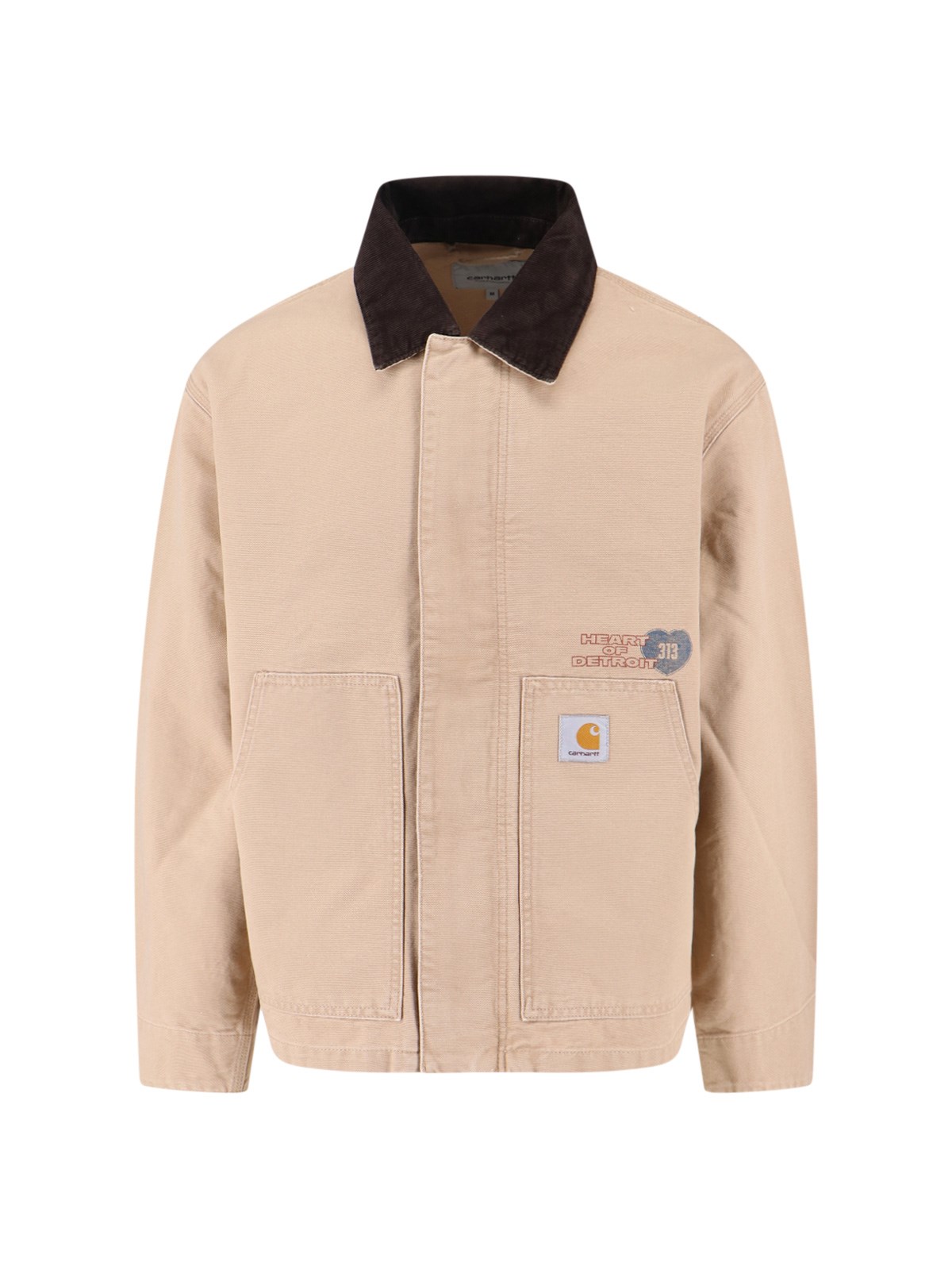 Carhartt 'og Arcan Graphic' Zip Jacket In Neutral