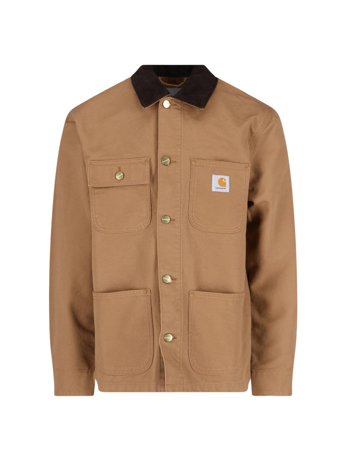 Carhartt Michigan Button-up Shirt Jacket In Brown