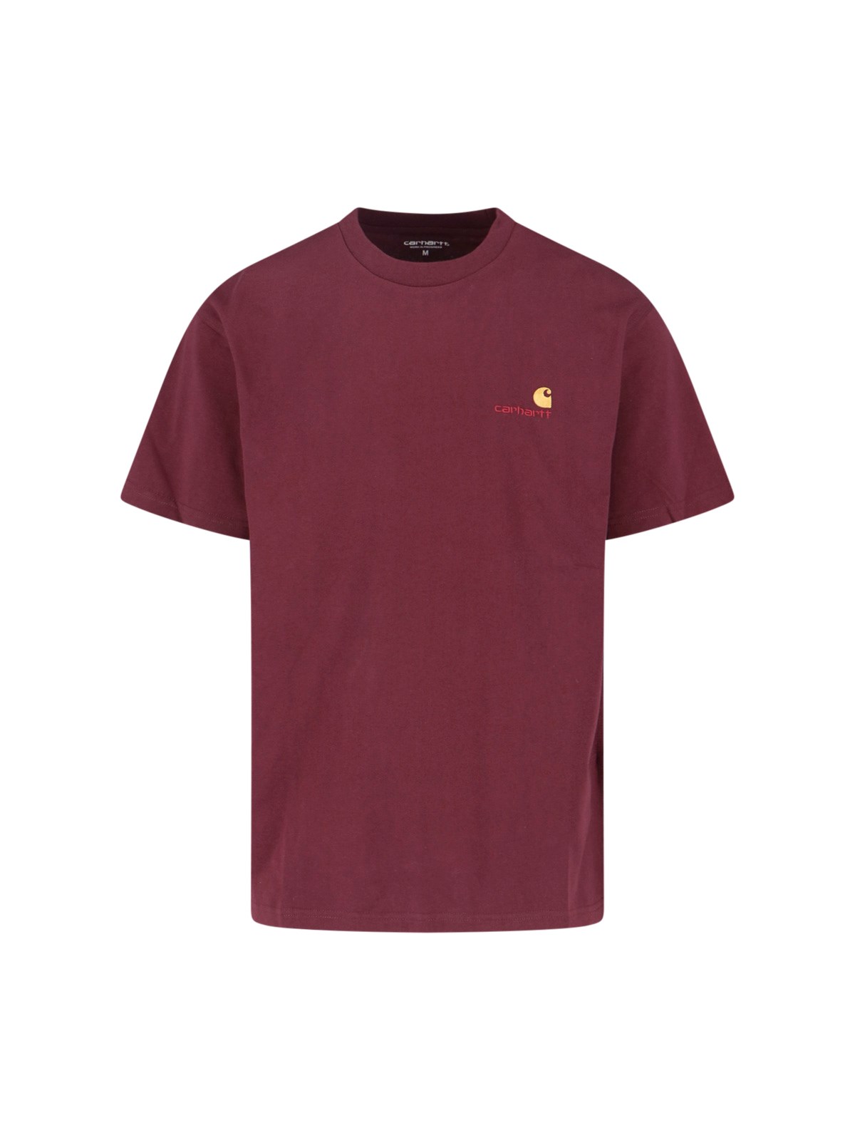 Carhartt 'american Script' Crew Neck T-shirt In Red