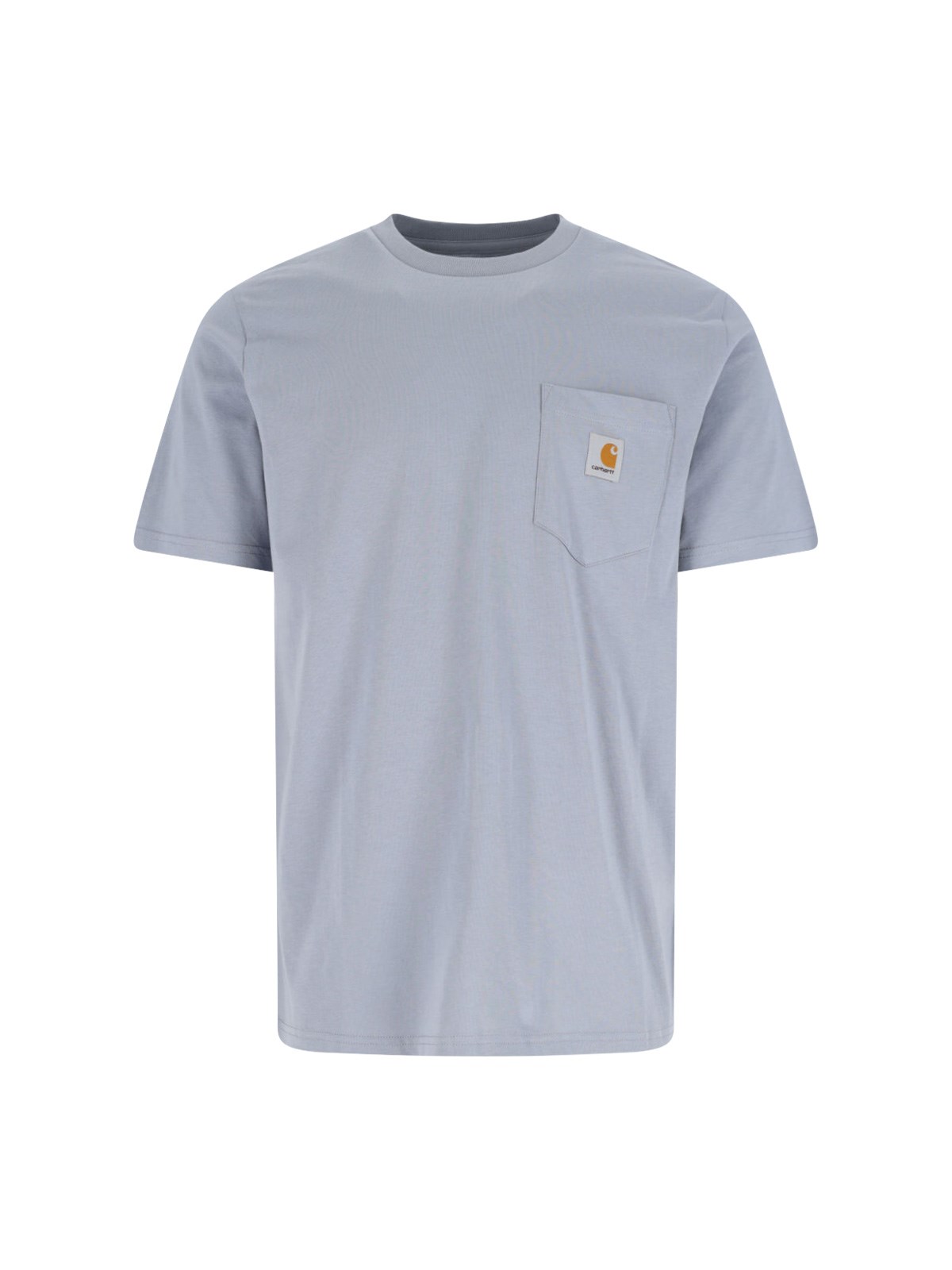 Carhartt Pocket Crew Neck T-shirt With Short Sleeves In Blue