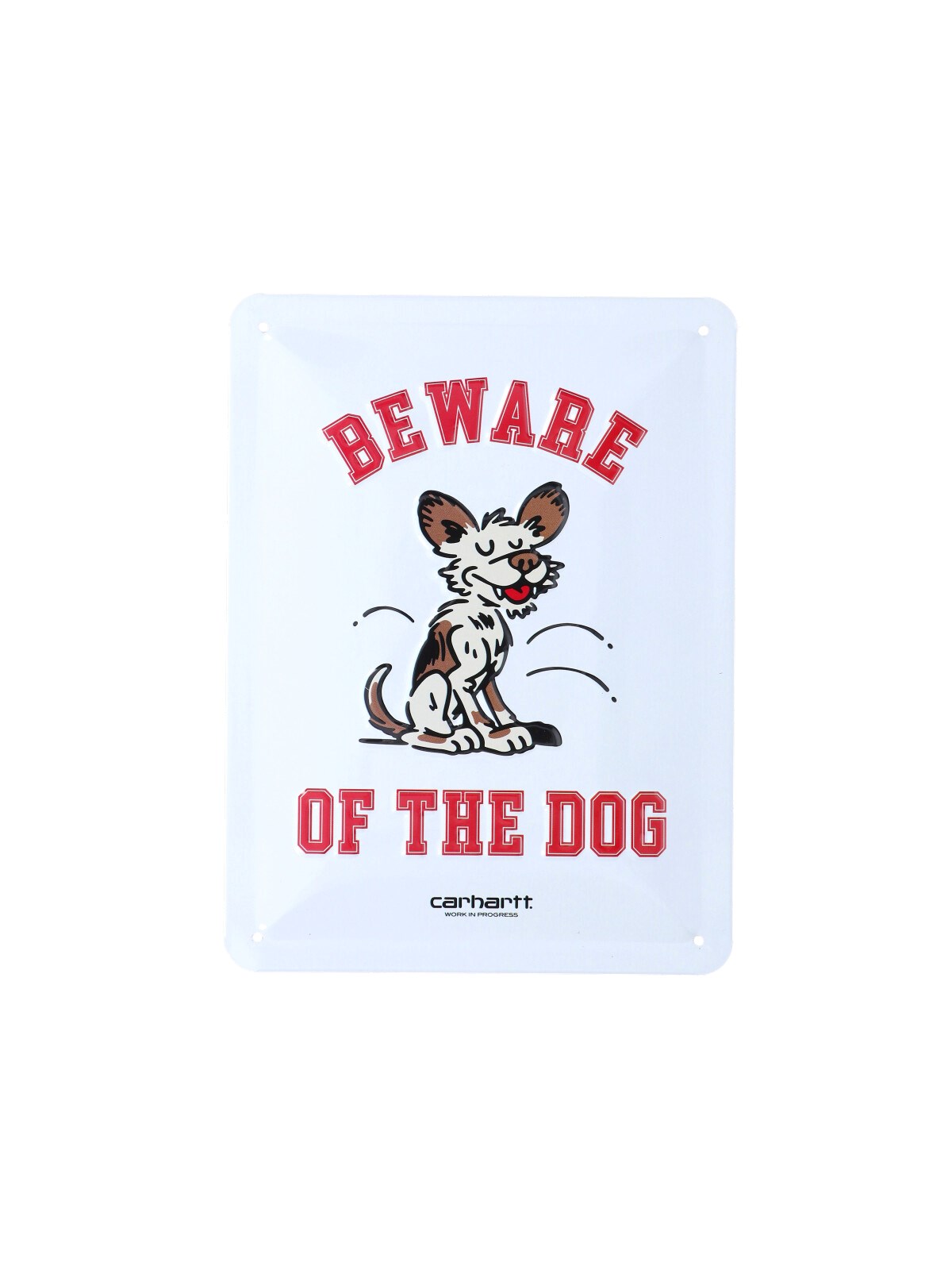 Carhartt Plate "wild Dog Beware Plate" In White