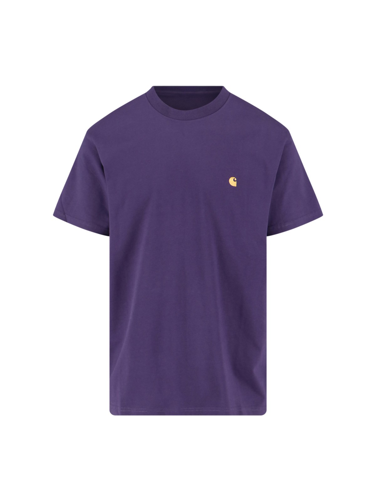 Carhartt "chase" Logo T-shirt In Purple