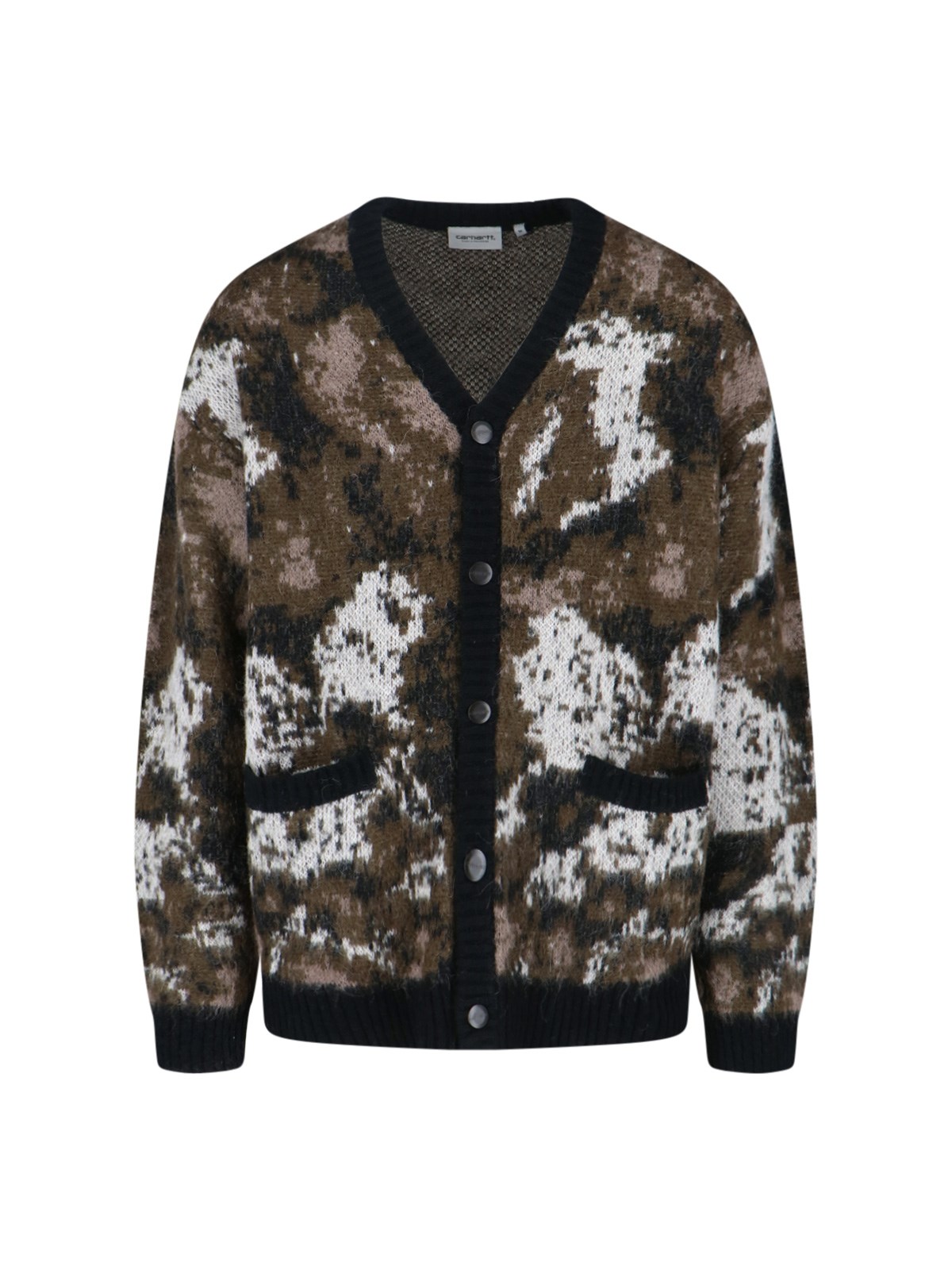 Carhartt Cardigan Merton Wild Dog Jacquard In Multi