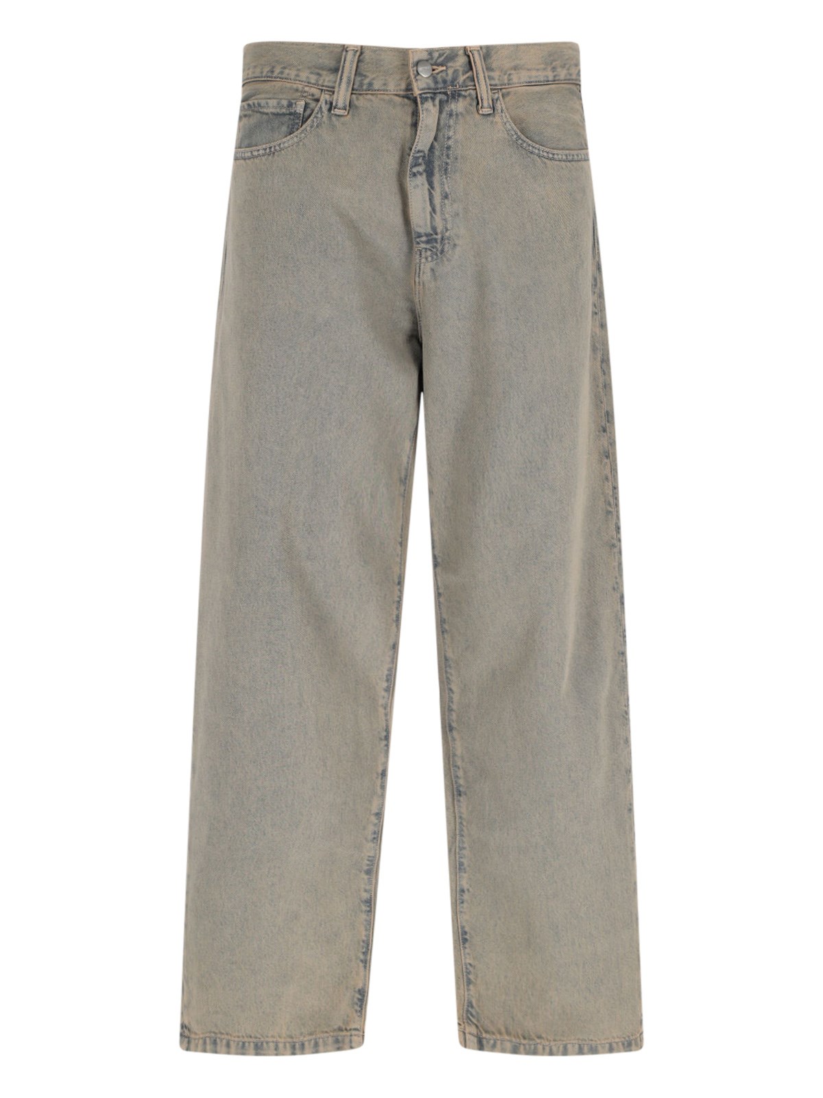 Carhartt Denim Trousers With Belt Loops In Blue