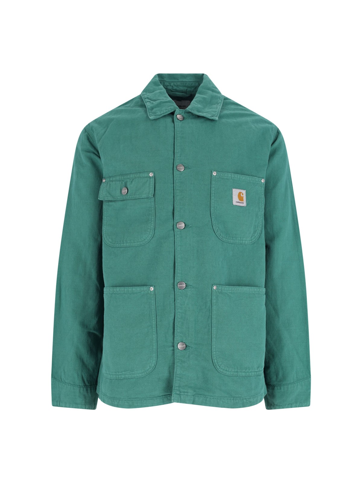Carhartt Button-fastening Patch-pocket Shirt Jacket In Green