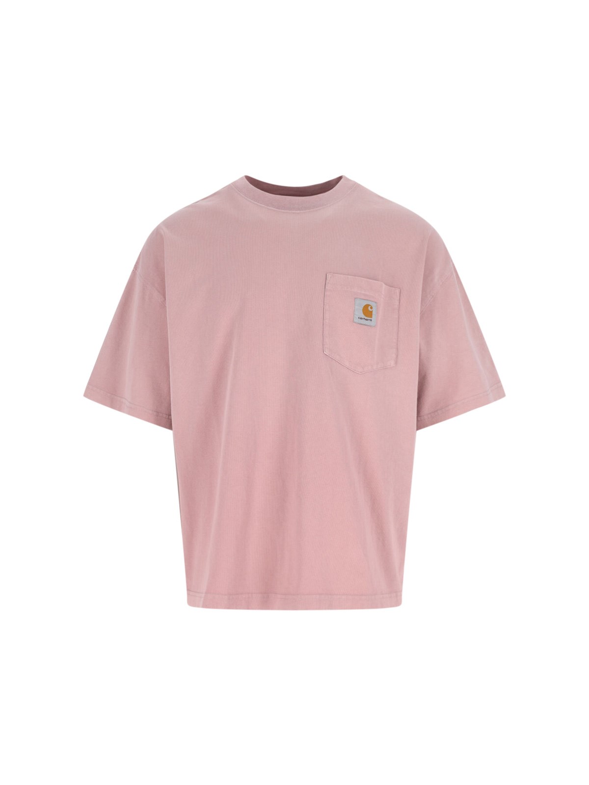 Carhartt Short Sleeve Pocket T Shirt Daphne In Pink