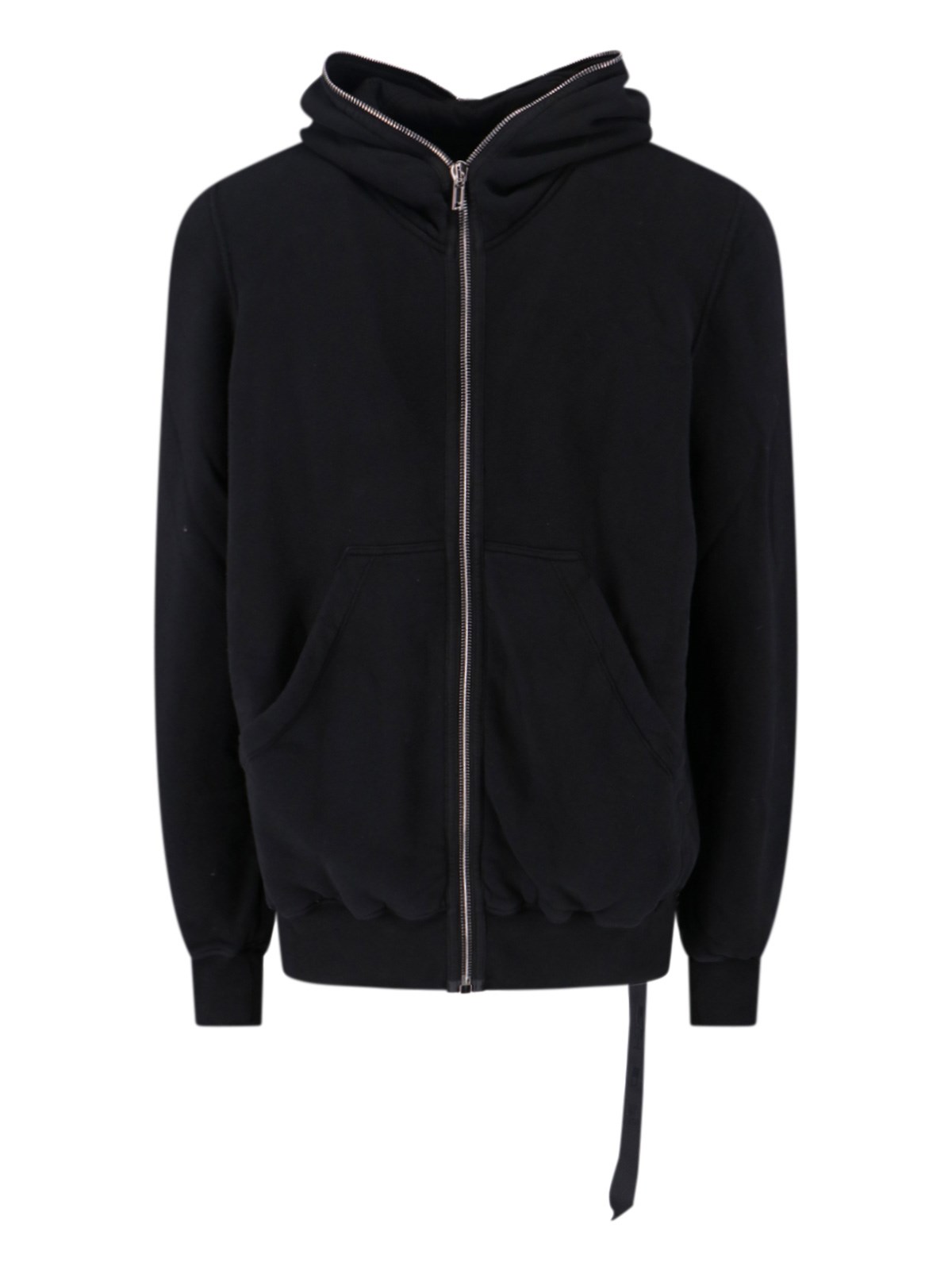 Rick Owens Drkshdw Hooded Long Sleeve Sweatshirt And Pockets In Black