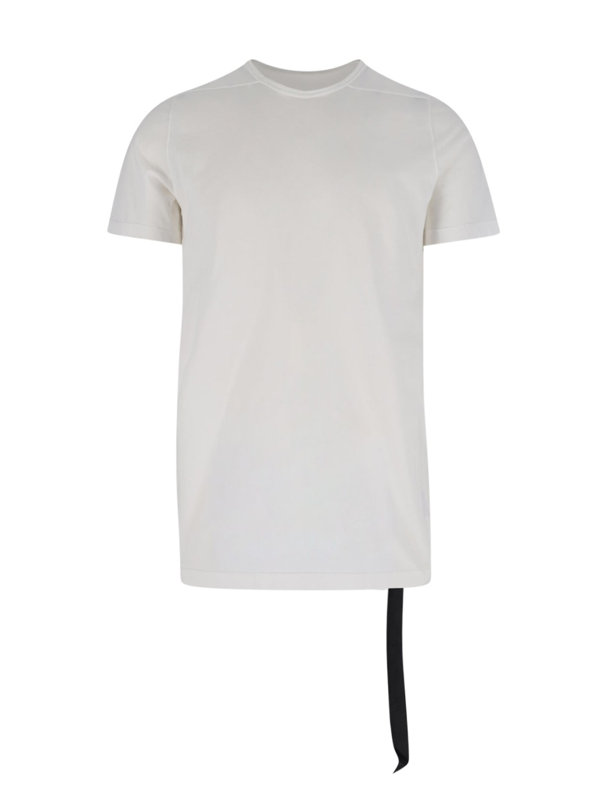 Rick Owens Drkshdw Asymmetrical Crew Neck Short Sleeve Top In White