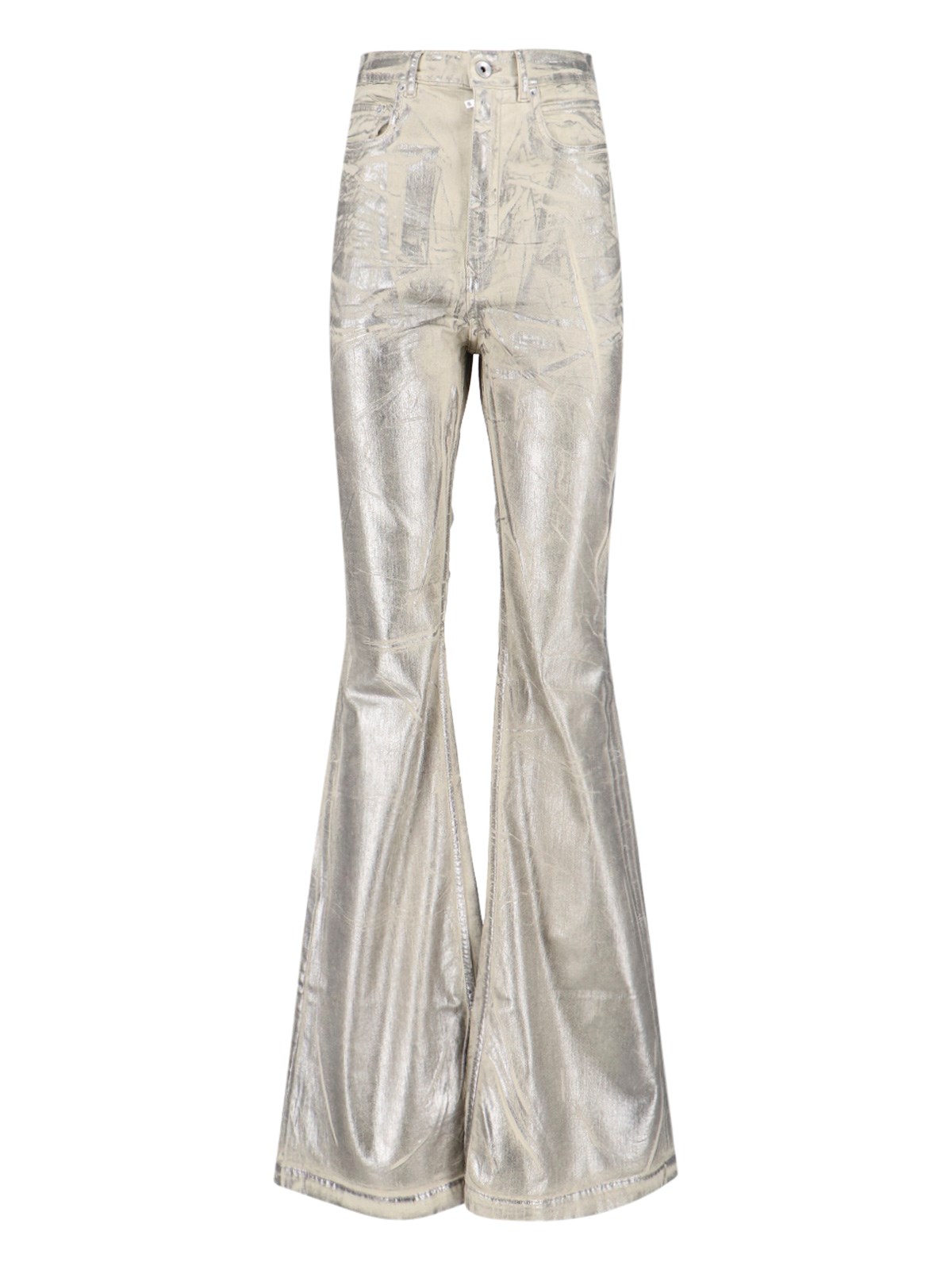 Rick Owens Drkshdw Bootcut Jeans In Silver