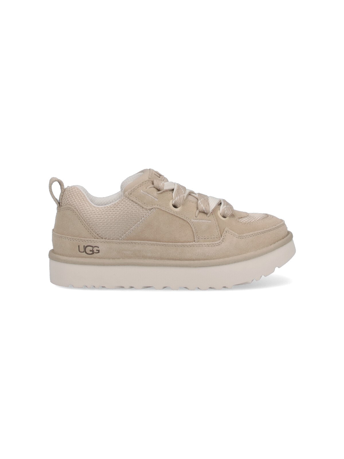 Ugg M Lo Lowmel Sole Sneakers In Soft Suede In Brown
