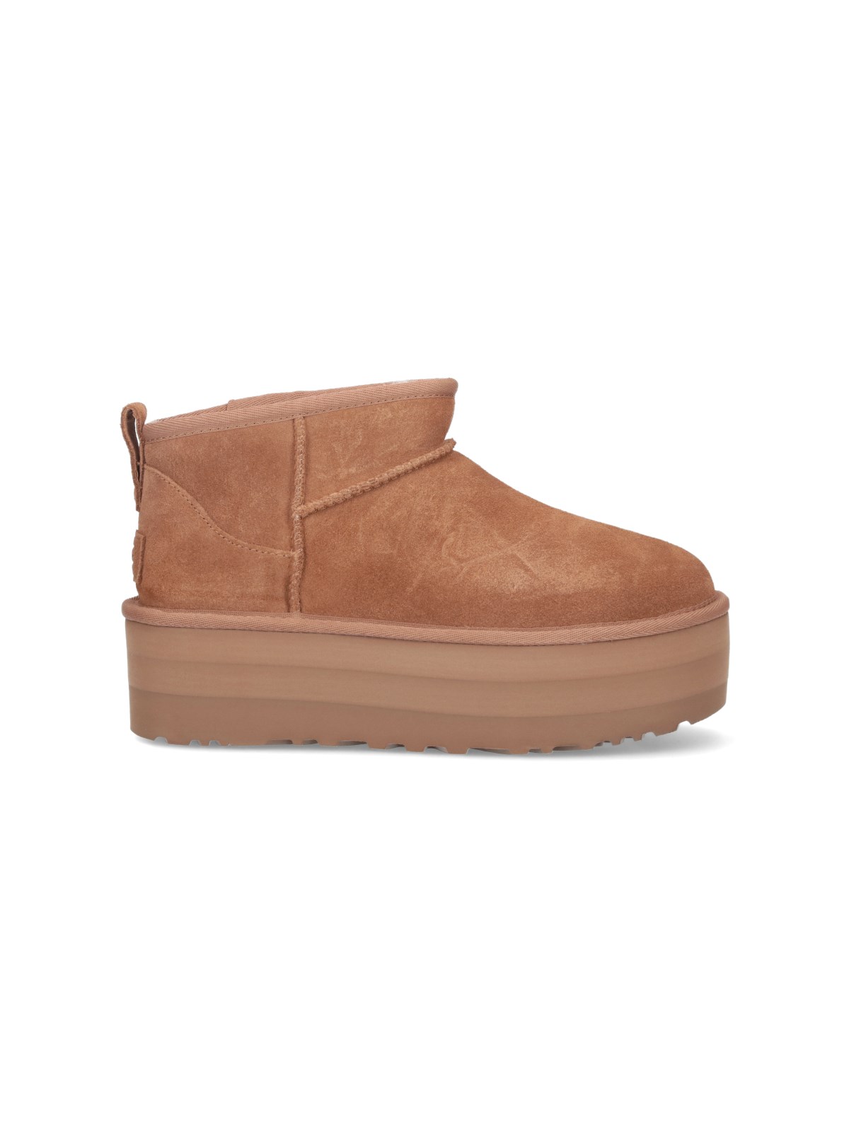 Ugg Women Classic Ultra Mini Platform Boot In Chestnut In Sand