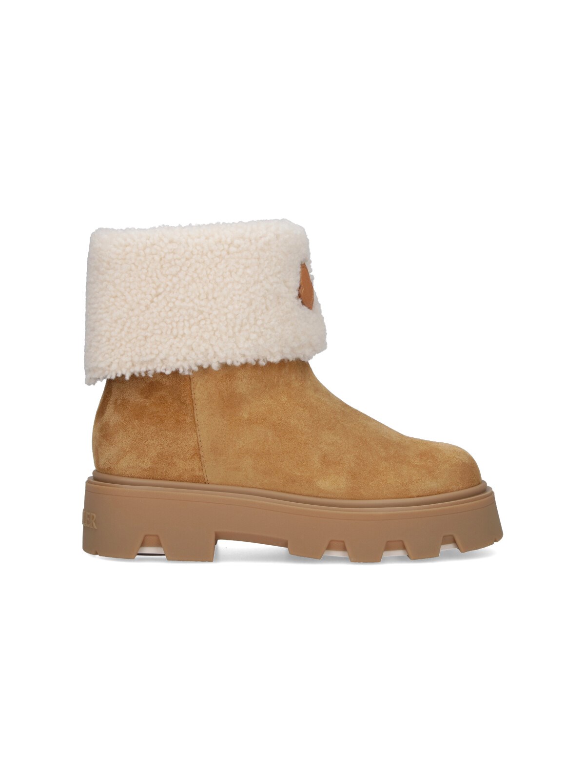 Moncler 'aurea' Ankle Boots In Brown