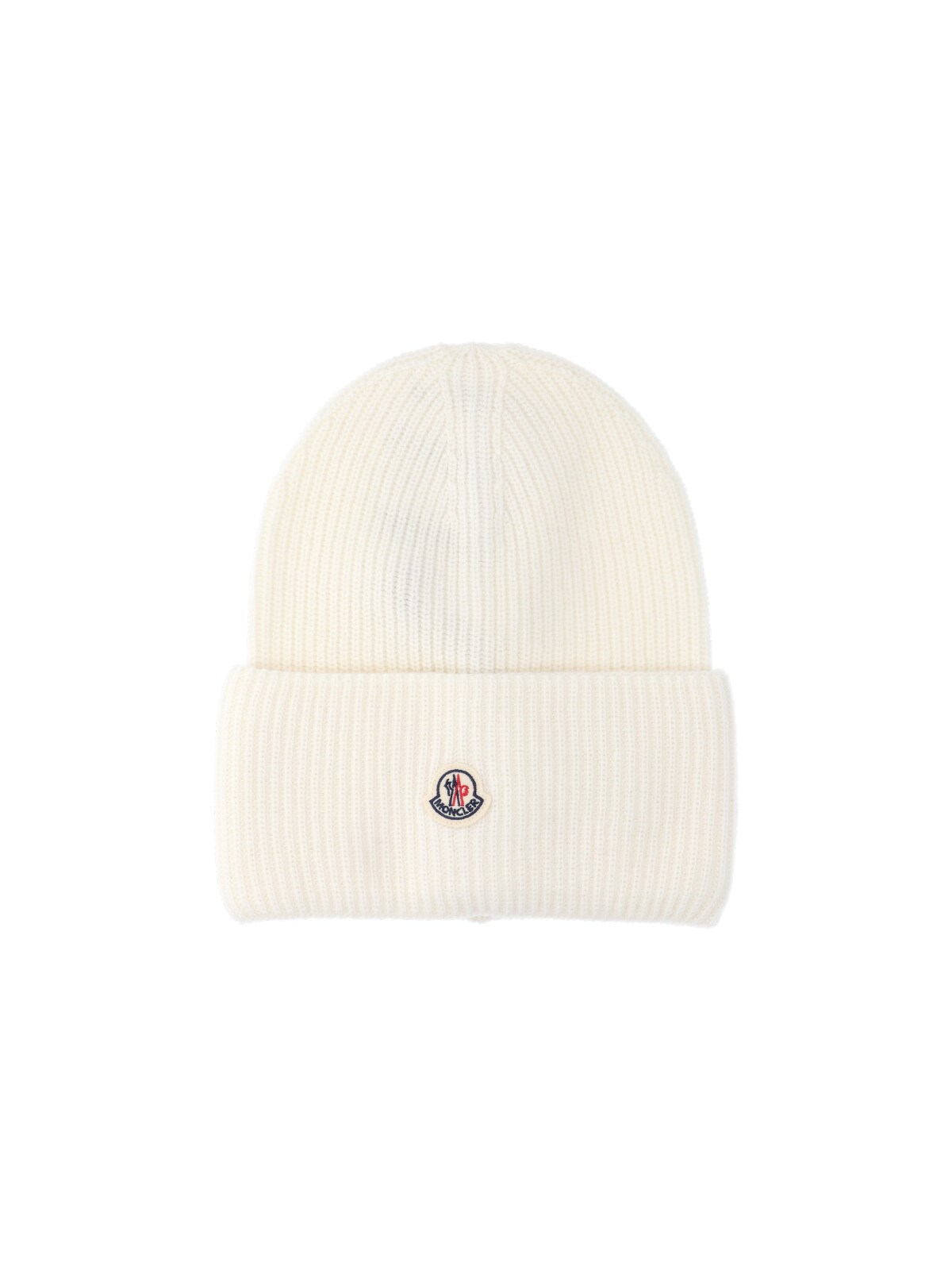 Moncler Wool Beanie In White