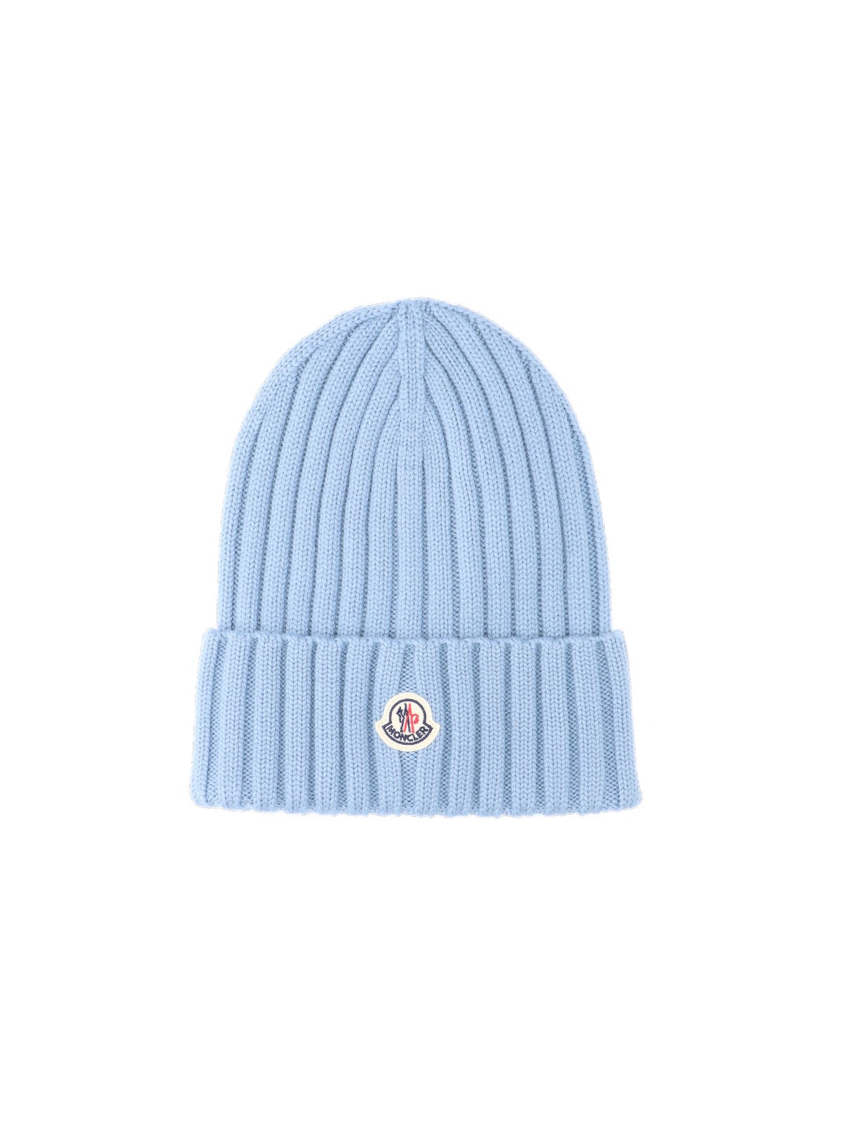 Moncler Virgin Wool Beanie In Green