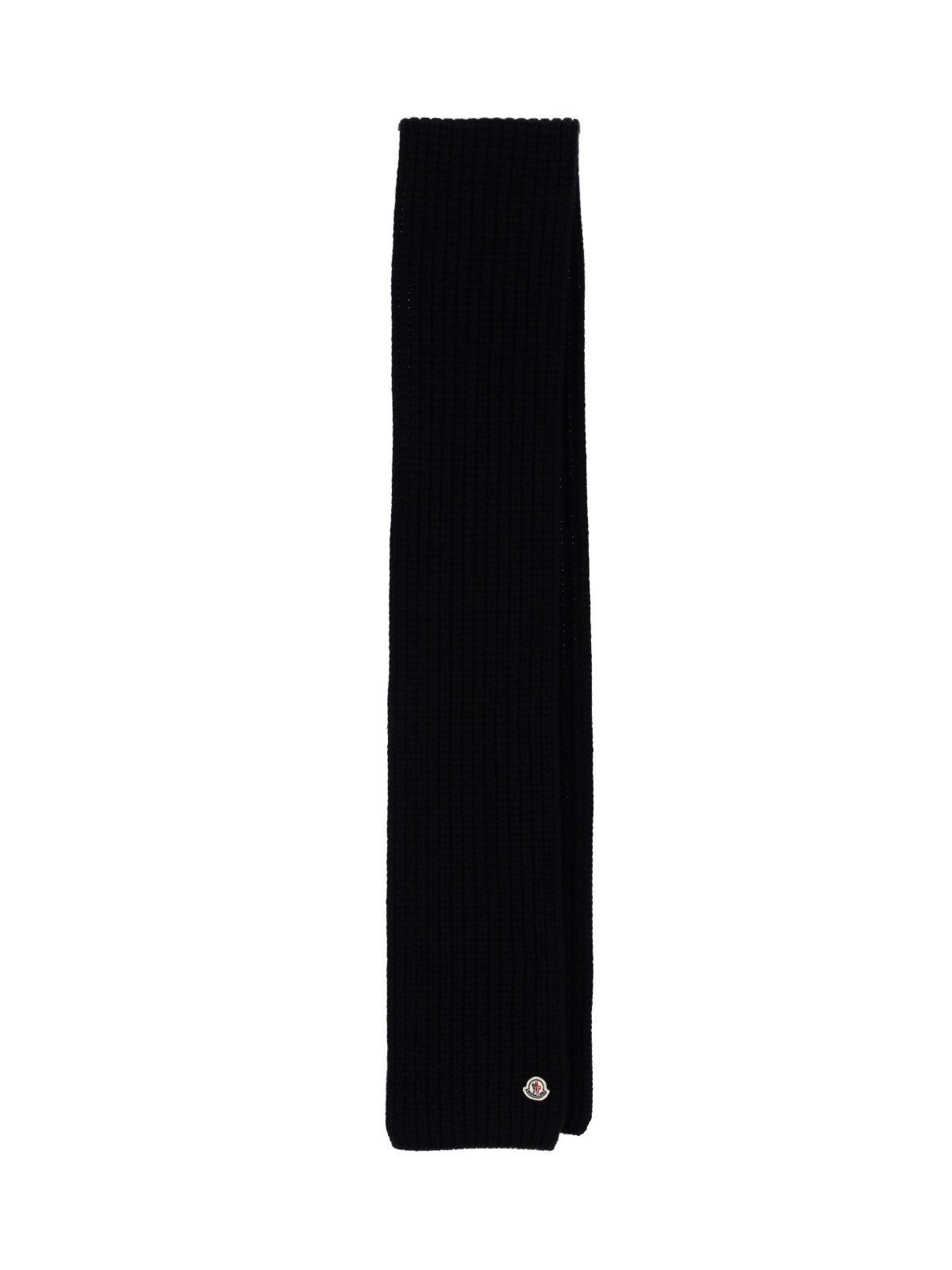 Moncler Wool And Cashmere Blend Scarf In Black