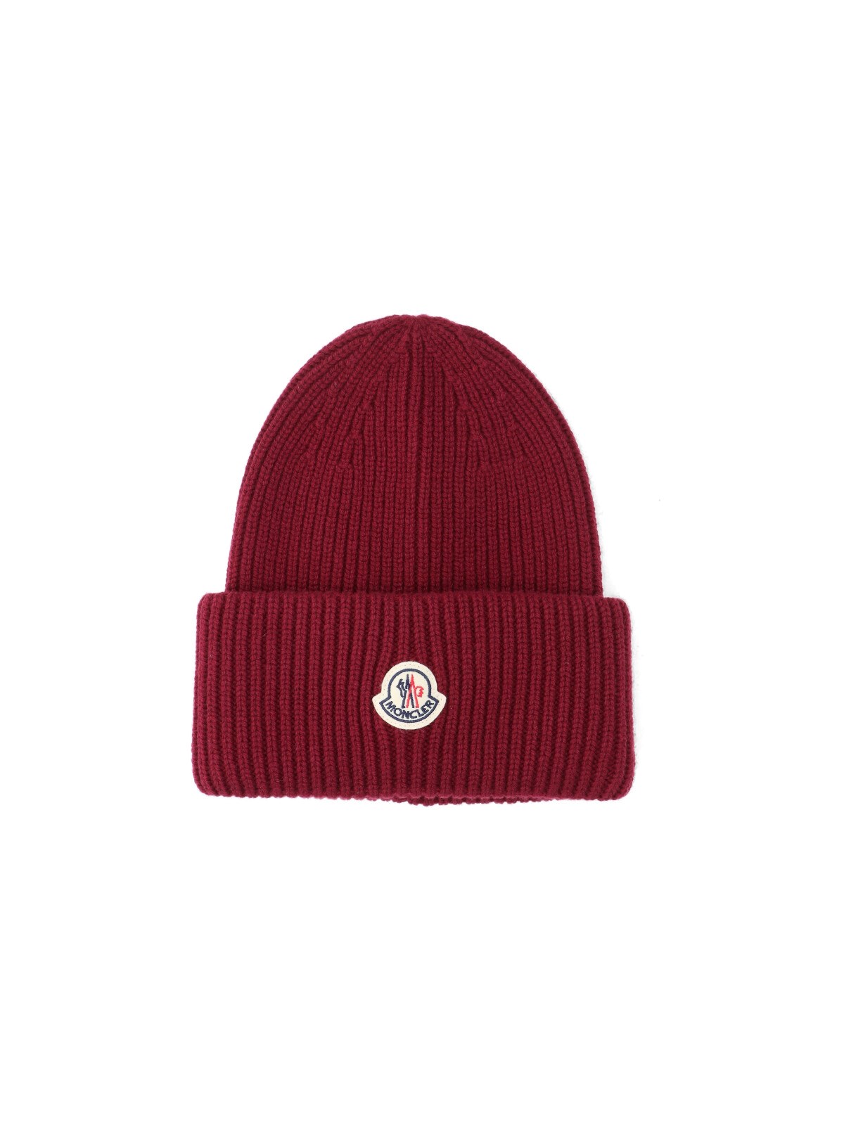 Moncler Virgin Wool And Cashmere Beanie In Brown