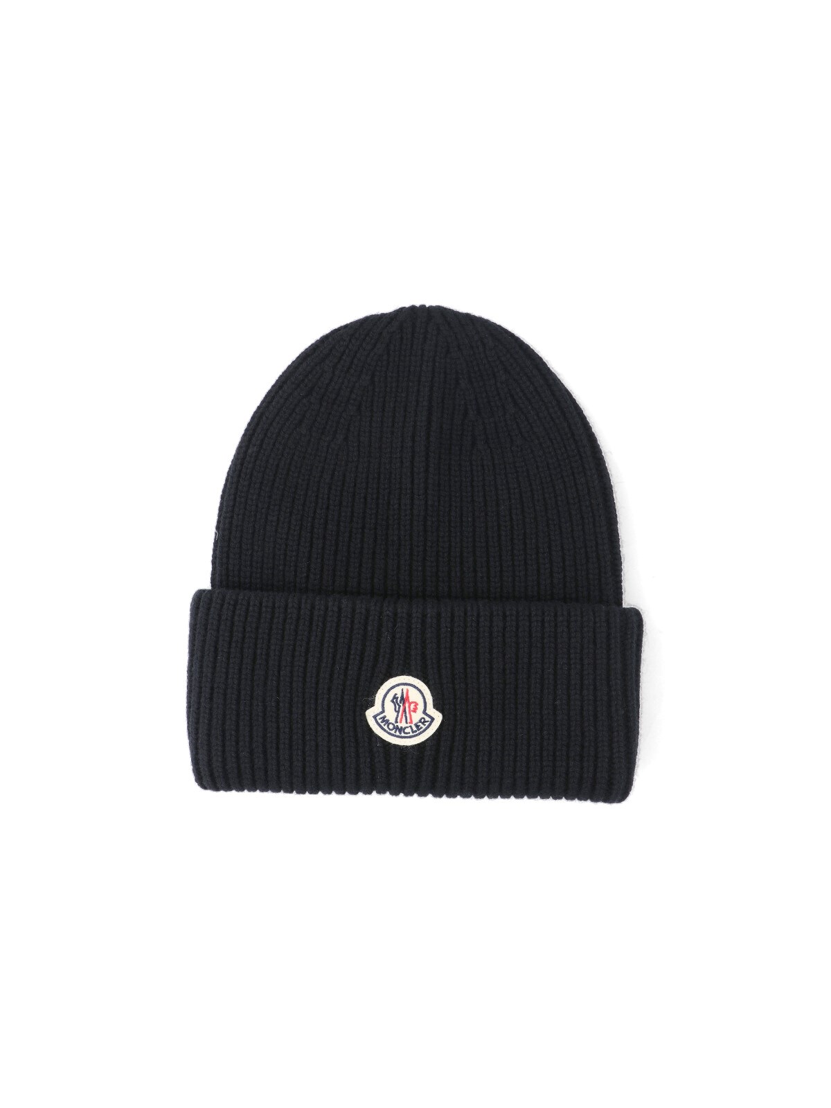 Moncler Virgin Wool And Cashmere Beanie In Black