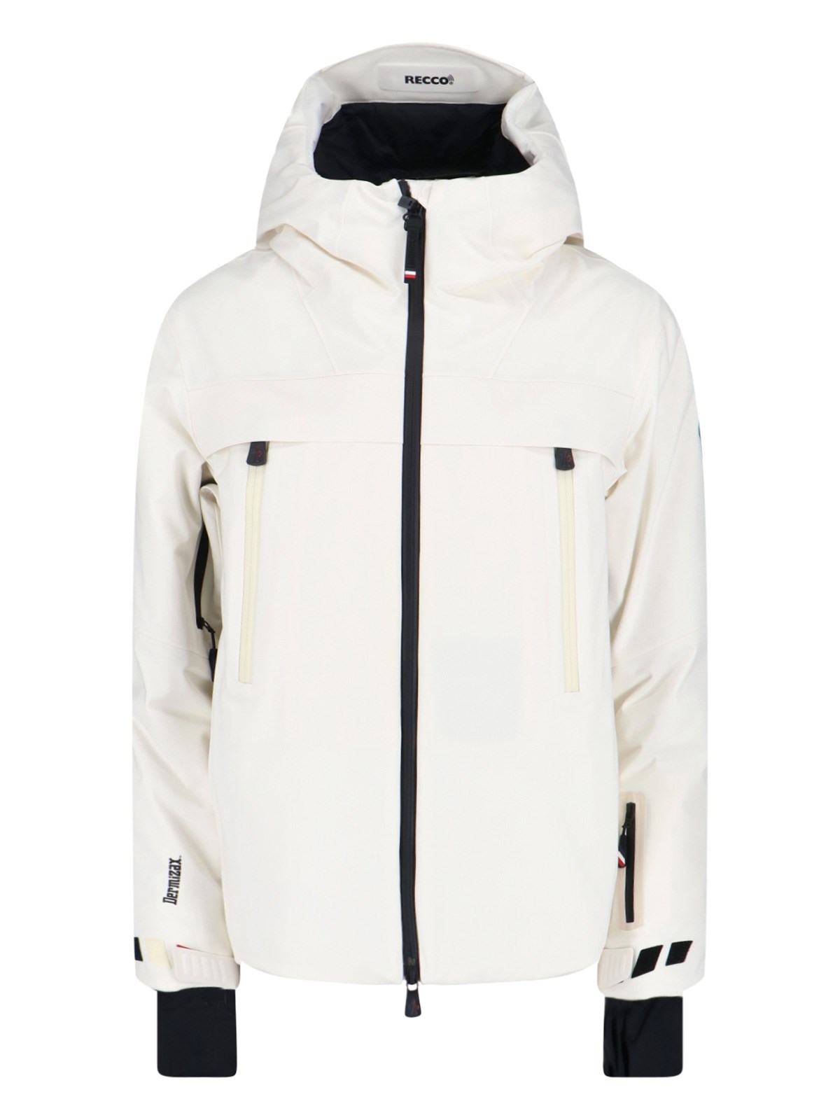 Moncler Chanavey Hooded Gore-tex Down Ski Jacket In White