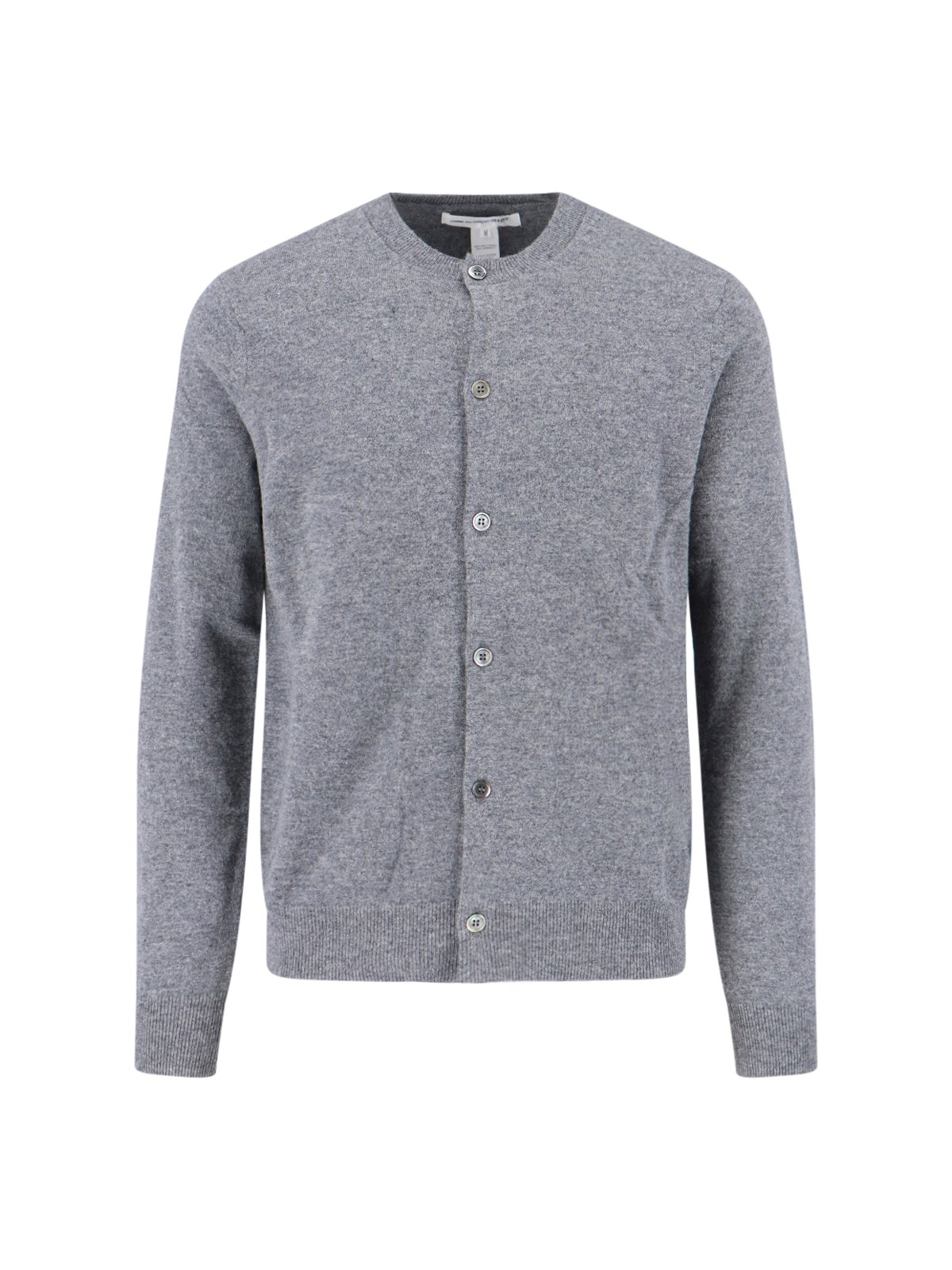 Comme Des Garçons Shirt Wool Cardigan In Gray