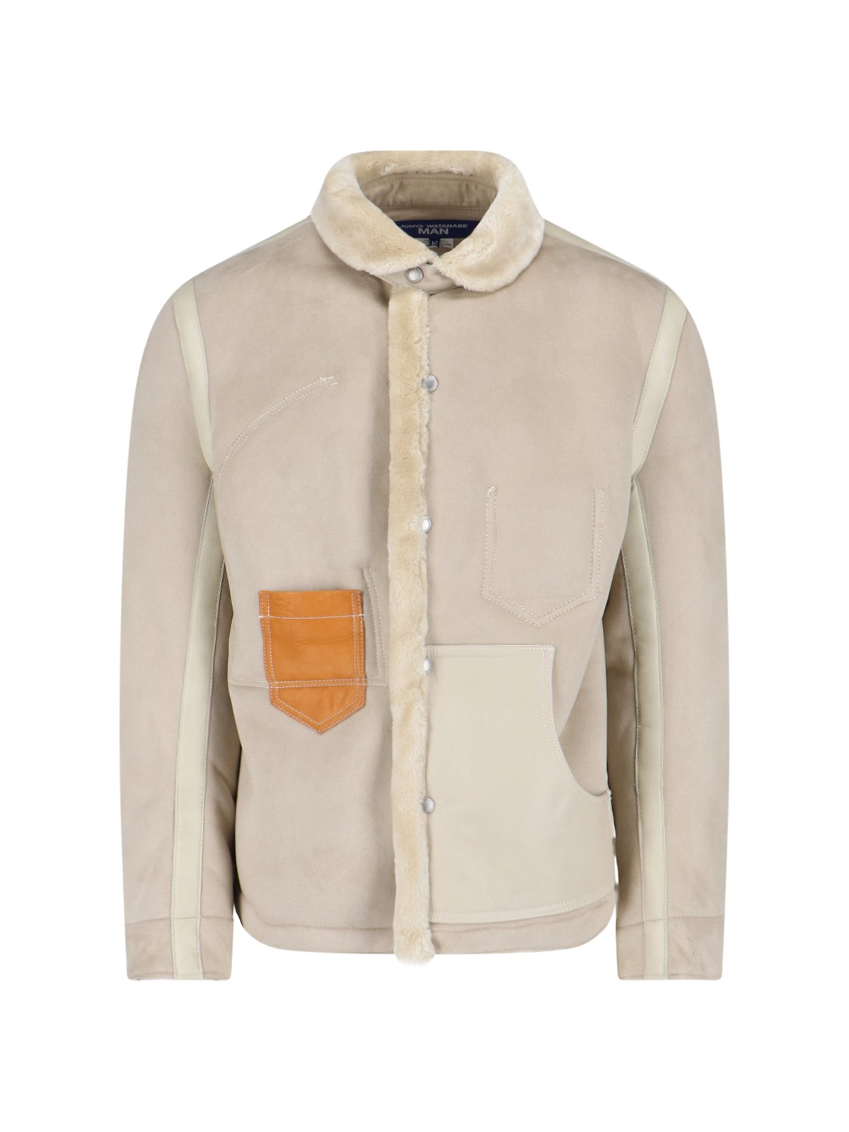 Junya Watanabe 'faux Shearling' Jacket In White