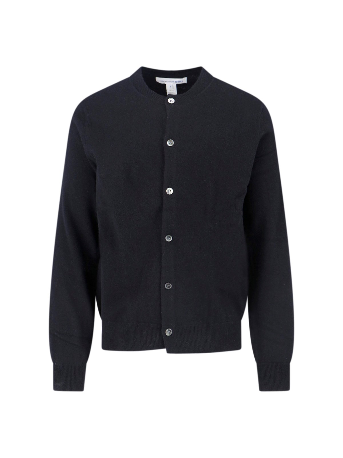 Comme Des Garçons Shirt Wool Cardigan In Black