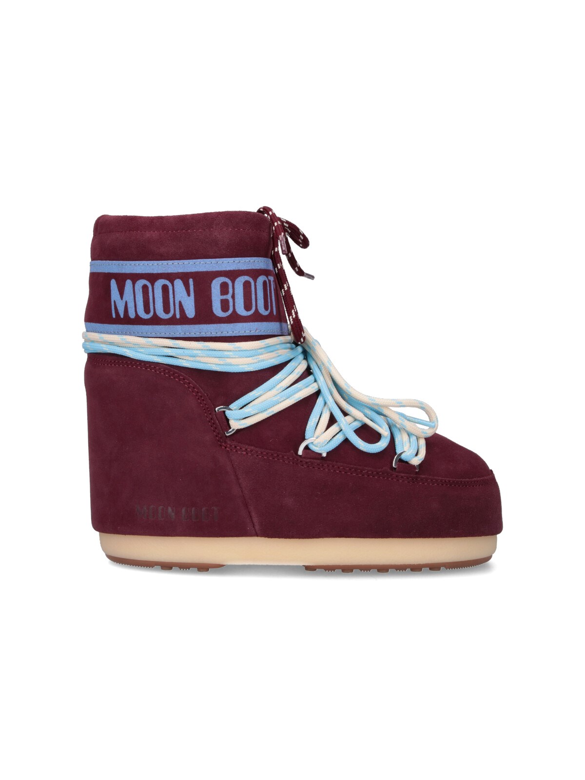 Moon Boot "icon Low" Padded Ankle Boots In Red
