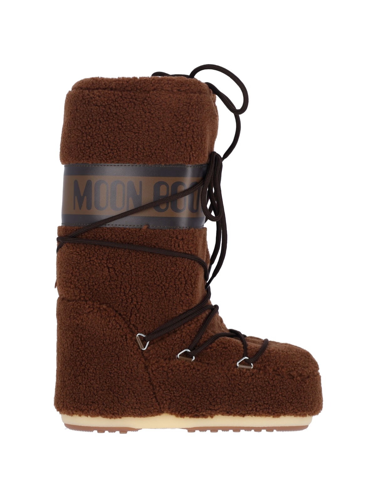 Moon Boot Brown Faux Fur Boot In Brown