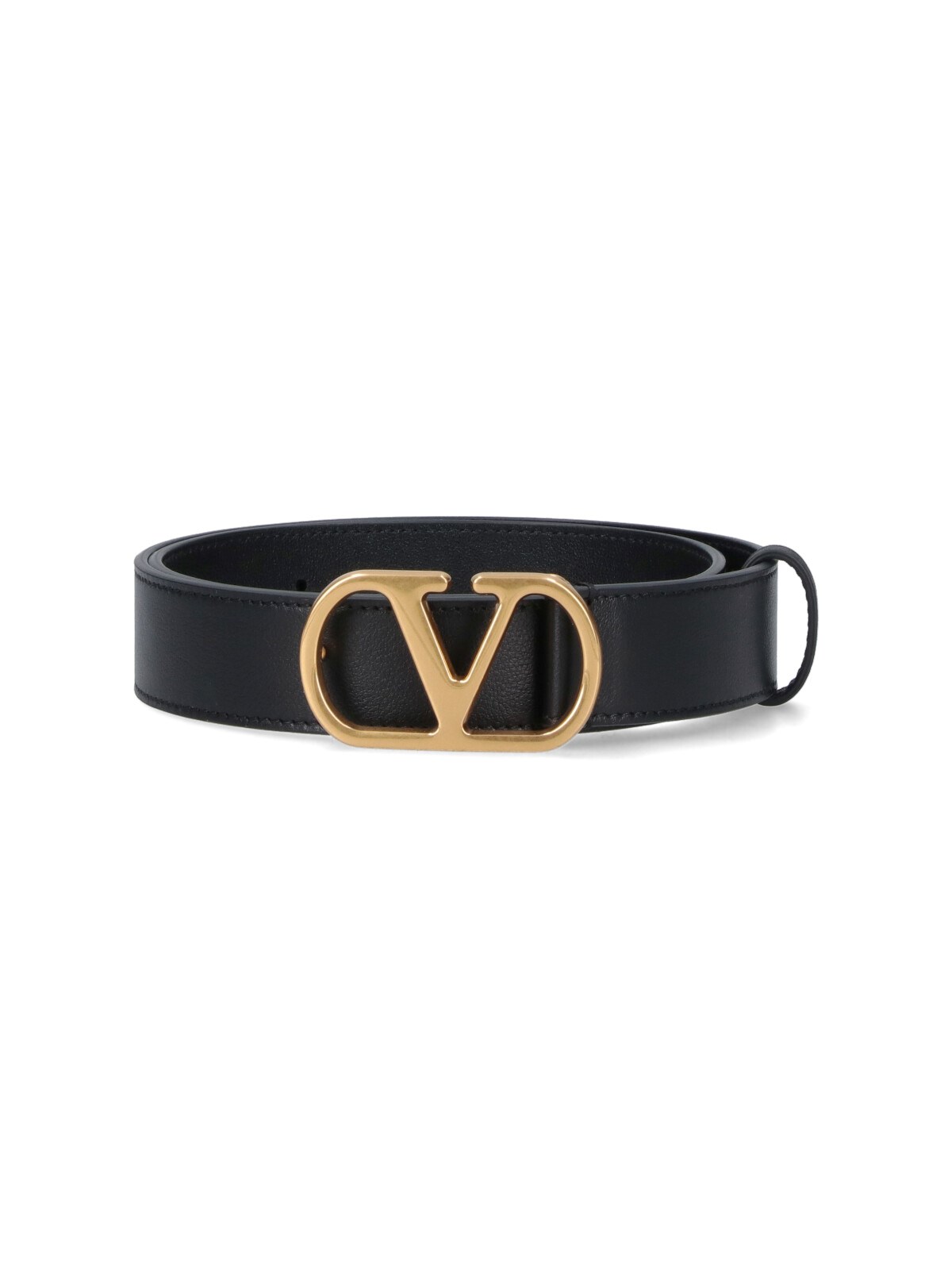 Valentino Adjustable Belts Gold-tone Buckle In Black