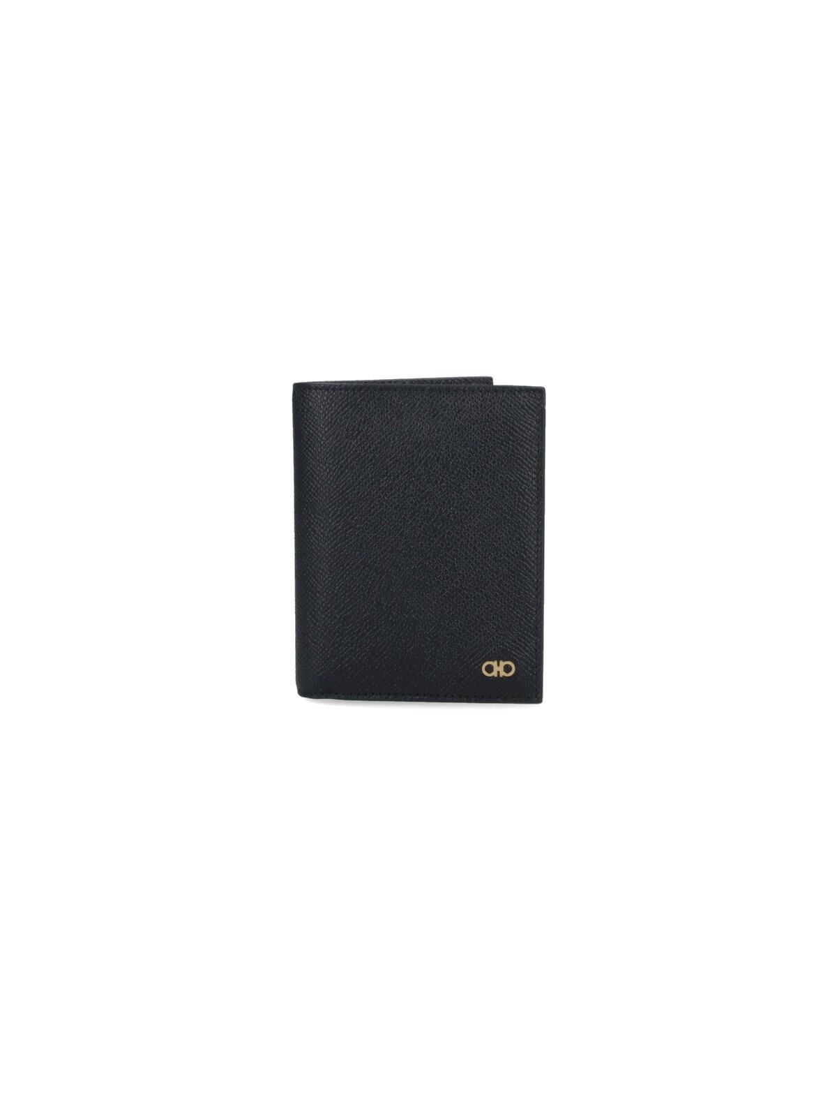 Ferragamo Compact Wallet Gancini In Black