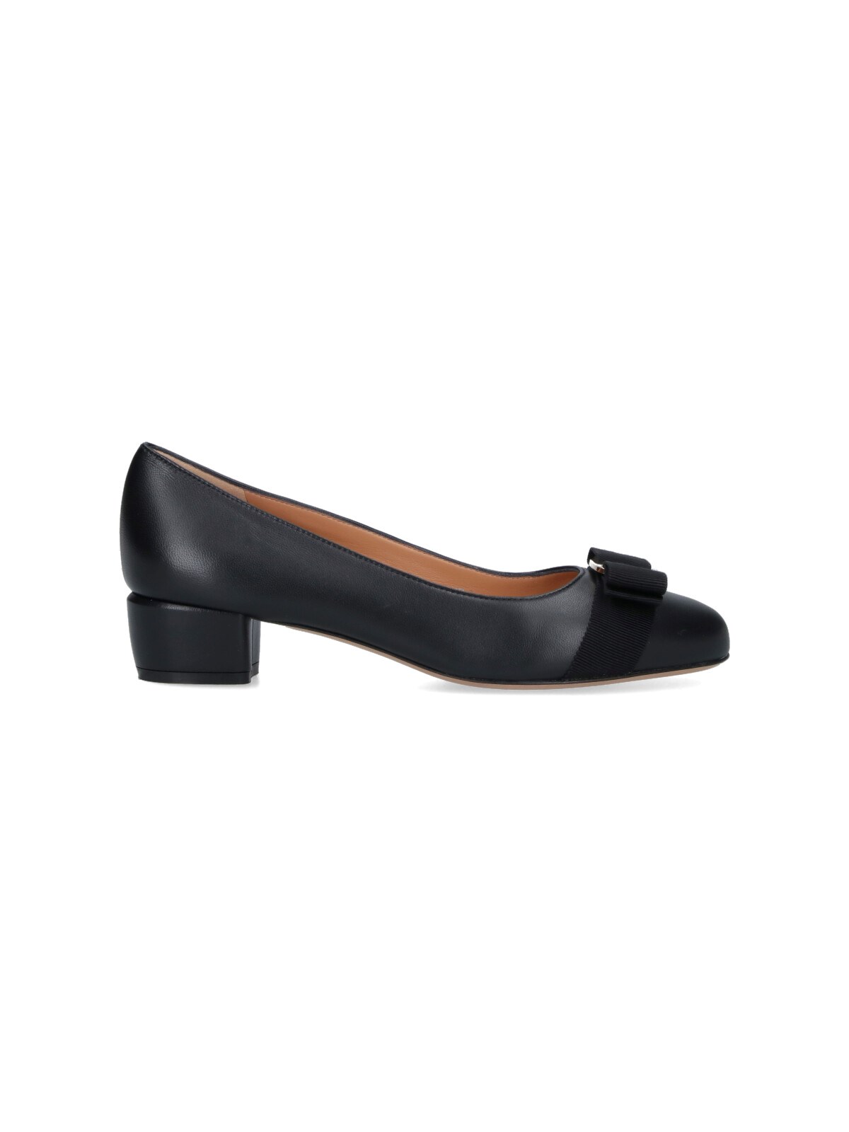 Ferragamo High Heel Pumps With Pointed Toe In Black