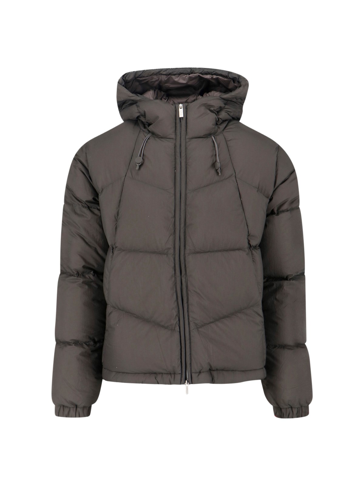 K-way Ripstop Down Jacket In Gray
