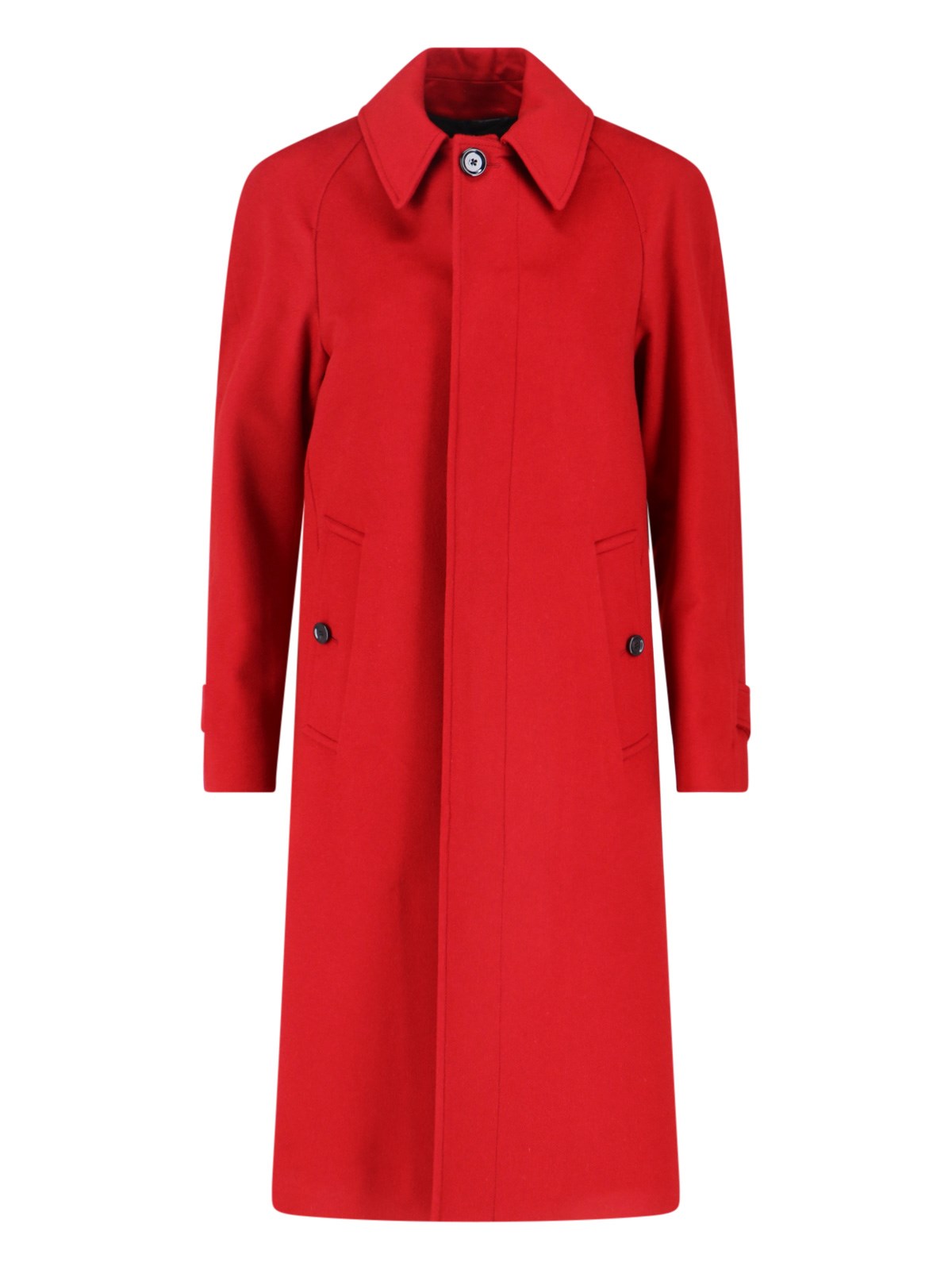 Lardini Cashmere Coat In Red