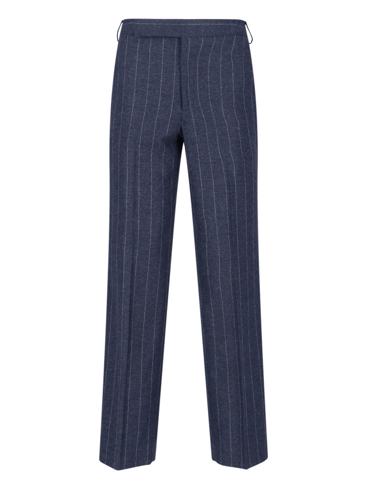 Lardini Virgin Wool And Cashmere Pants In Blue