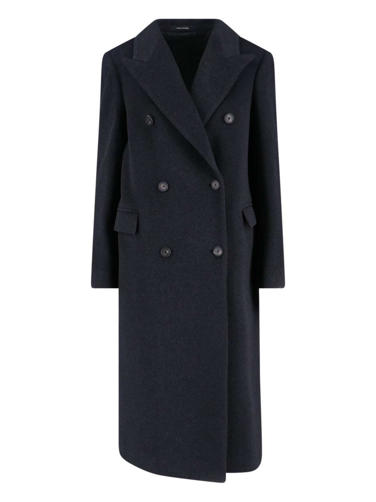 Tagliatore Structured Double-breasted Jacket With Flap Pockets In Blue