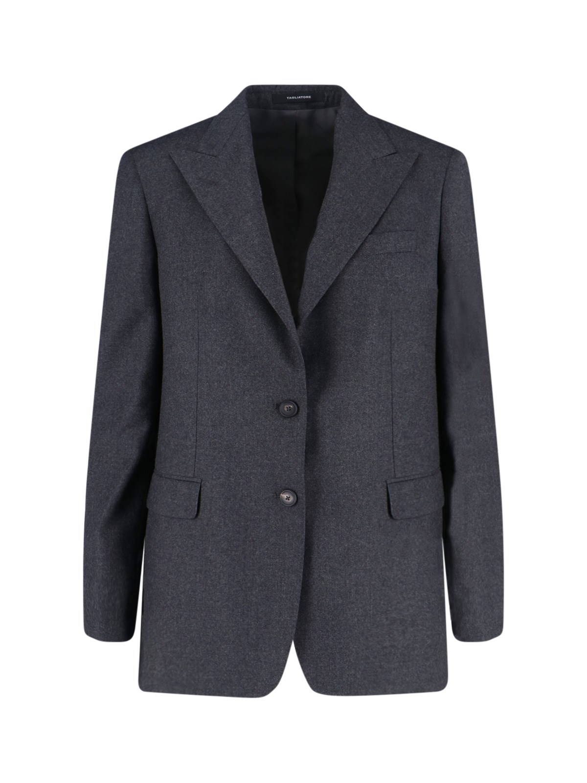 Tagliatore Tailored Blazer With Front Pockets And Vent In Blue