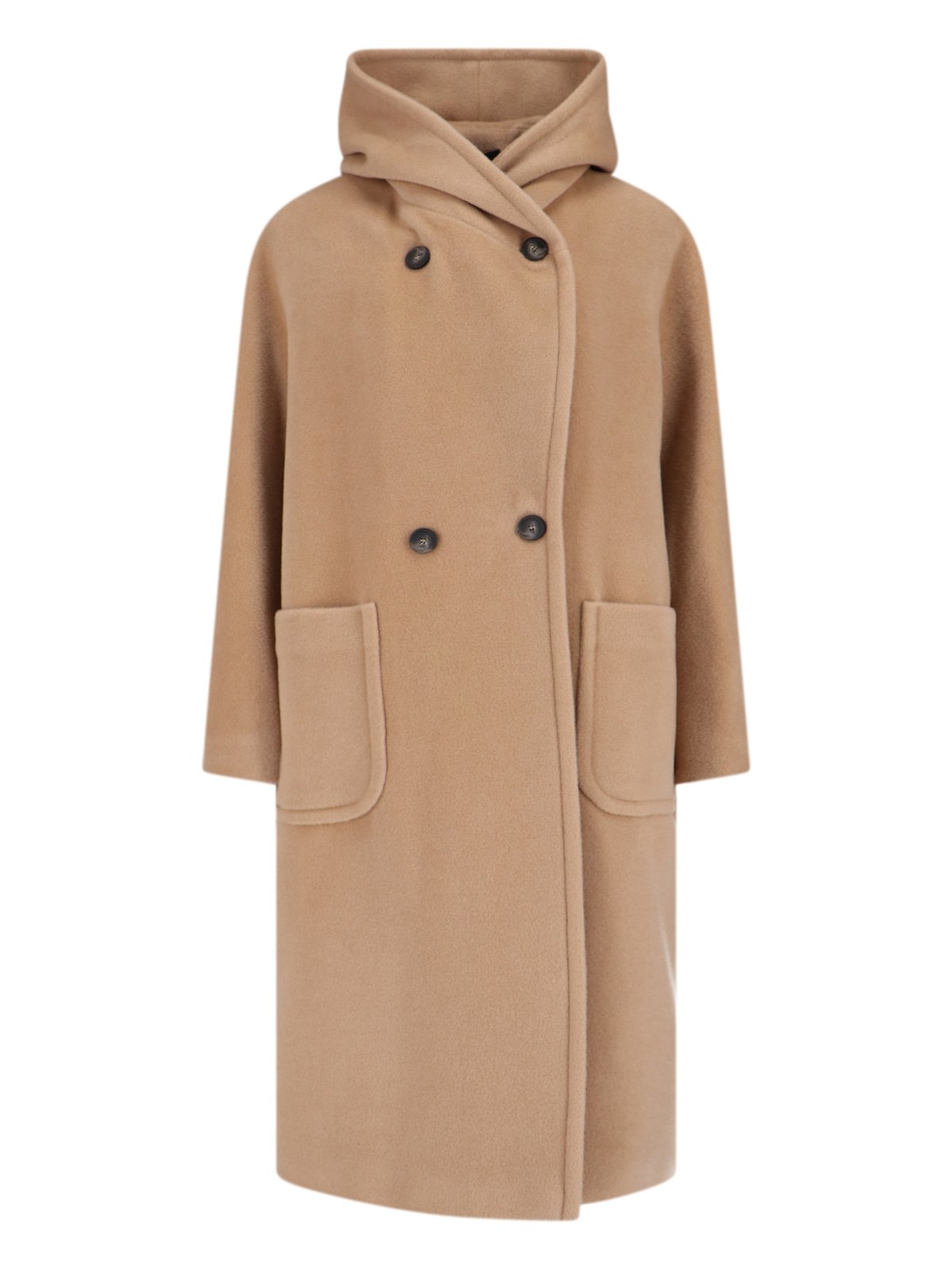 Tagliatore Structured Tailored Coat With Classic Silhouette In Brown