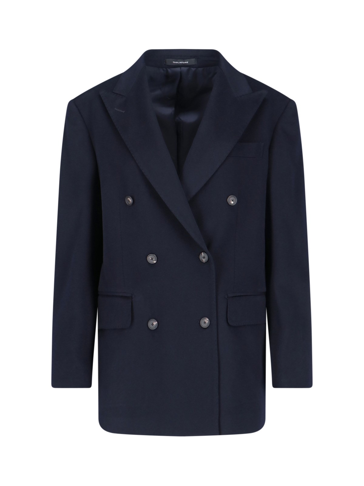 Tagliatore Double-breasted Blazer Notch Lapel In Blue