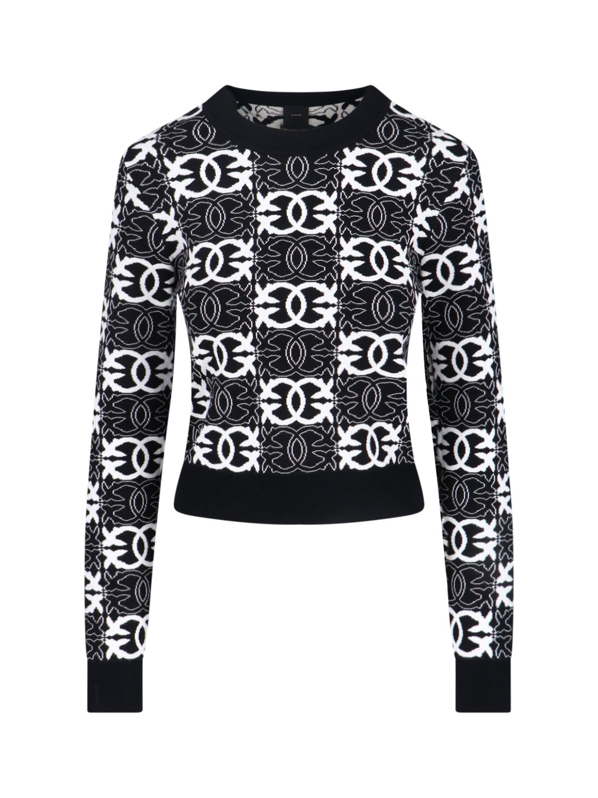 Pinko 'love Birds' Sweater In Black