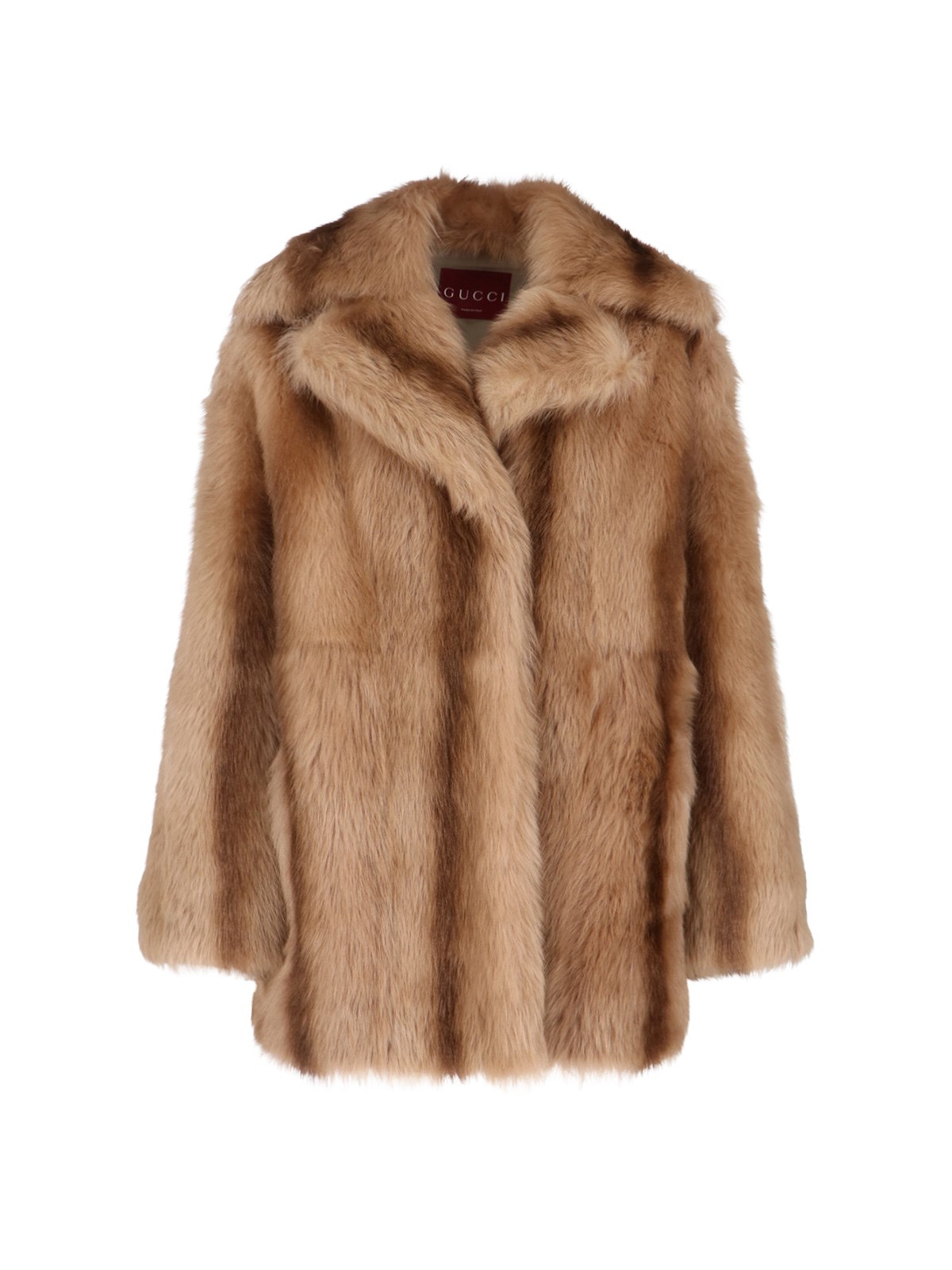 Gucci Oversized Sheepskin Fur In Brown