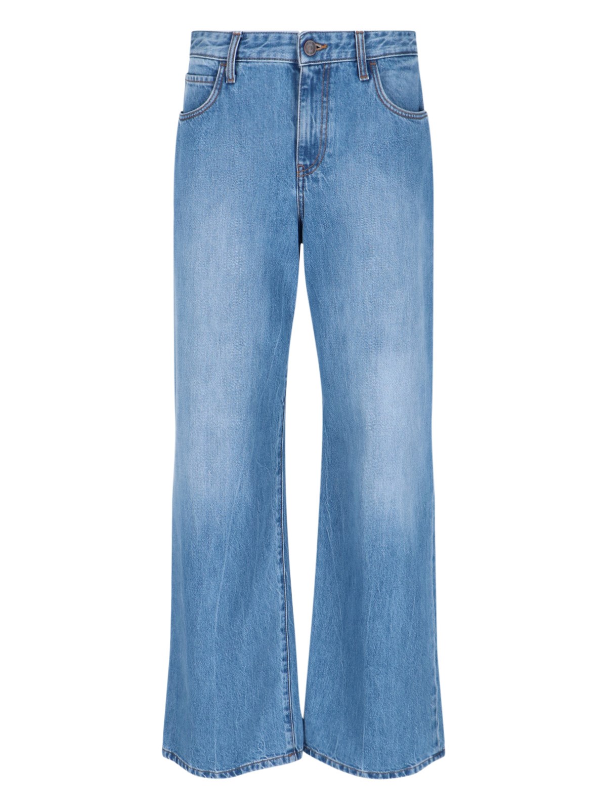The Row Eglitta Mid-rise Wide-leg Jeans In Blue