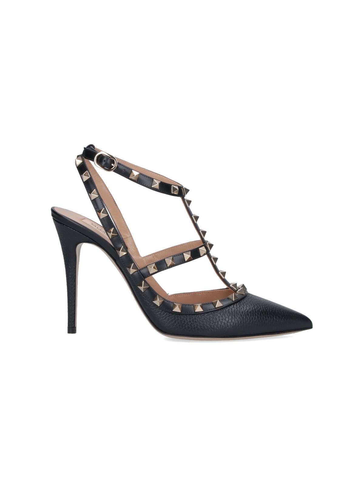 Valentino Rockstud 100 Slingback Pumps In Black