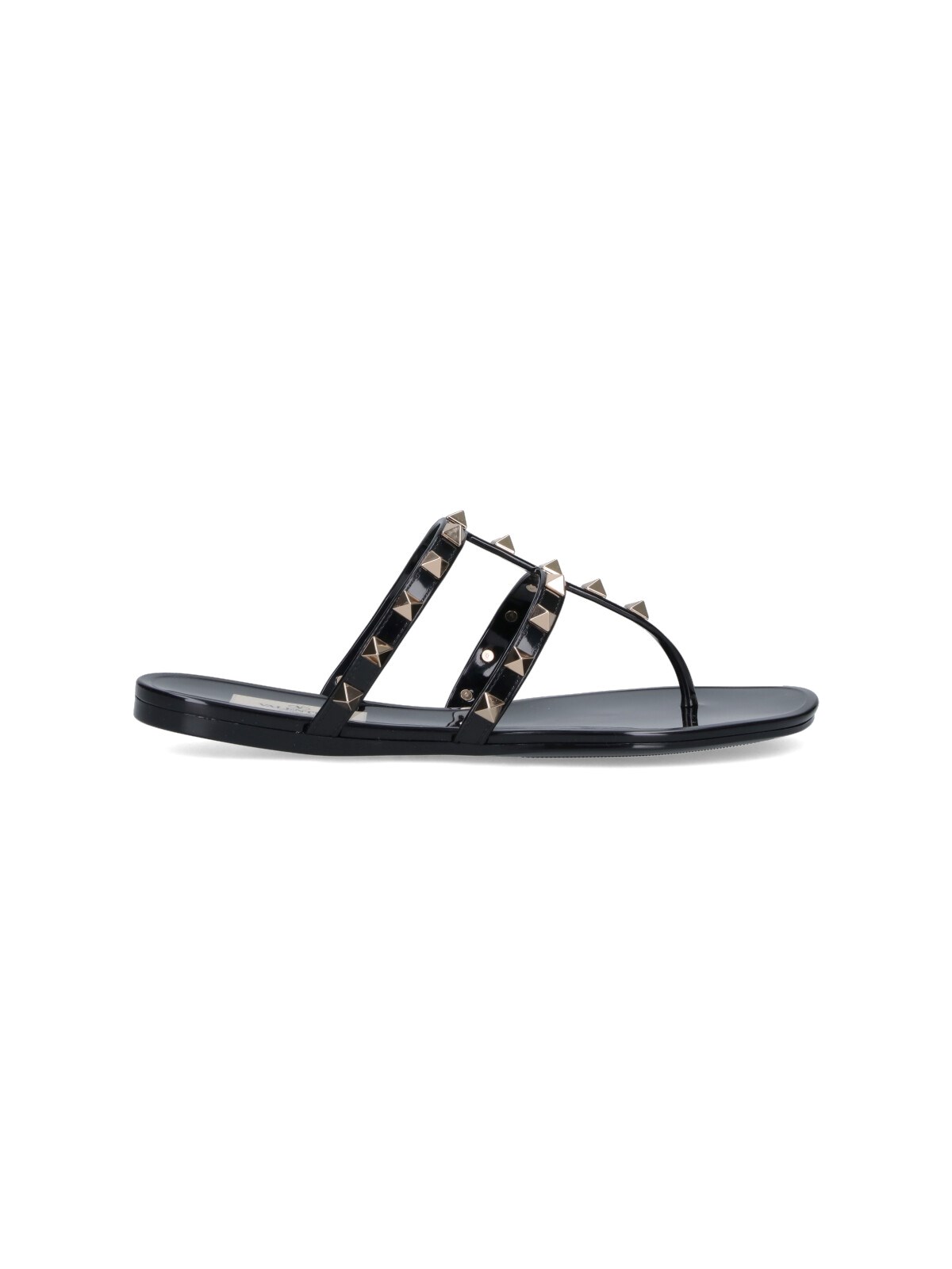 Valentino Stylish Sandals Featuring Studded Open Toe In Black