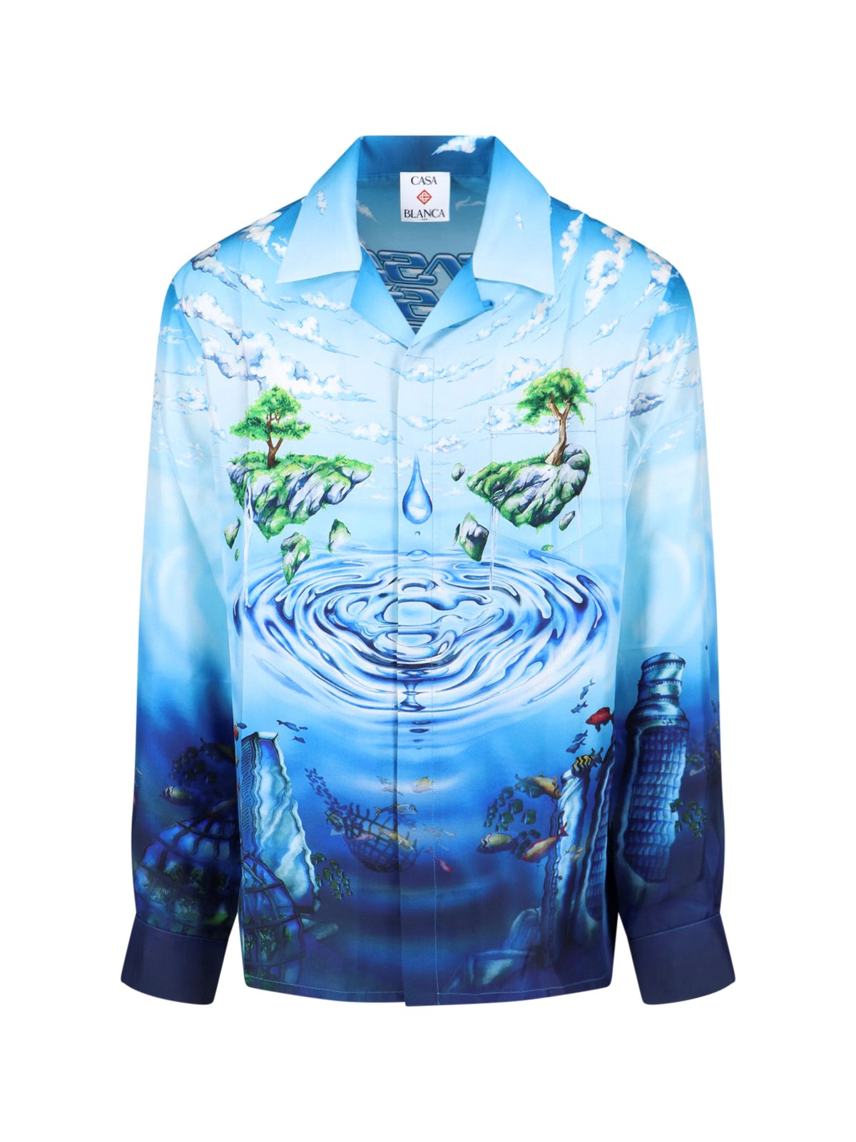 Casablanca Men's Multi 'Lost Atlantis' Shirt