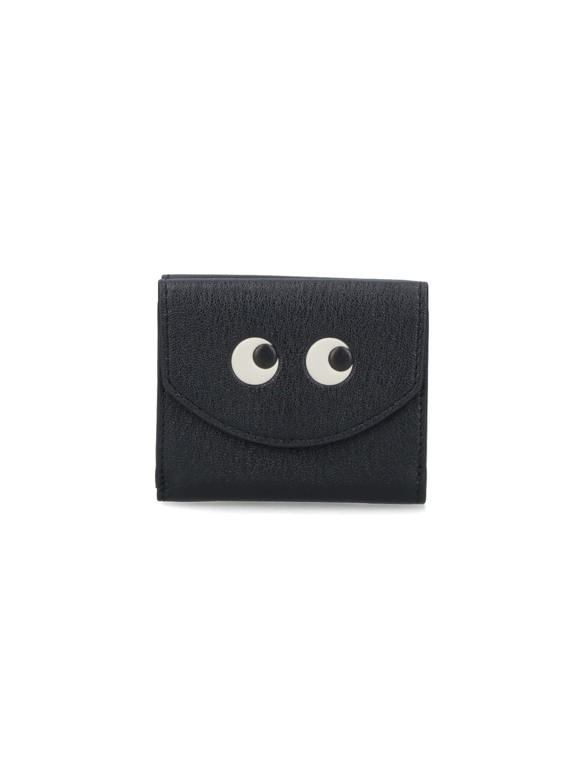 Anya Hindmarch Tri-fold Wallet "eyes" In Black